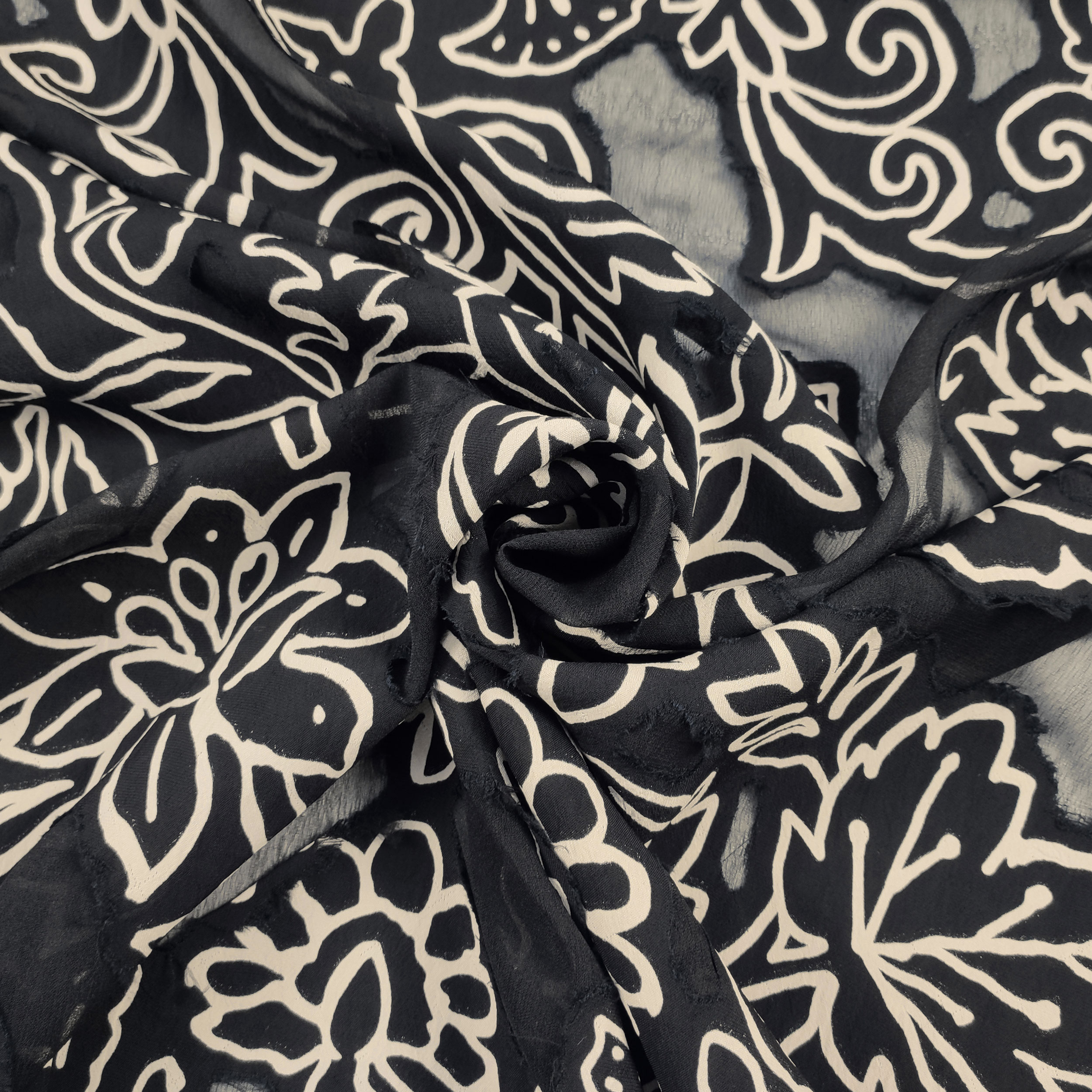 Devorè Alta Moda Fiori Panna e Nero | Panini