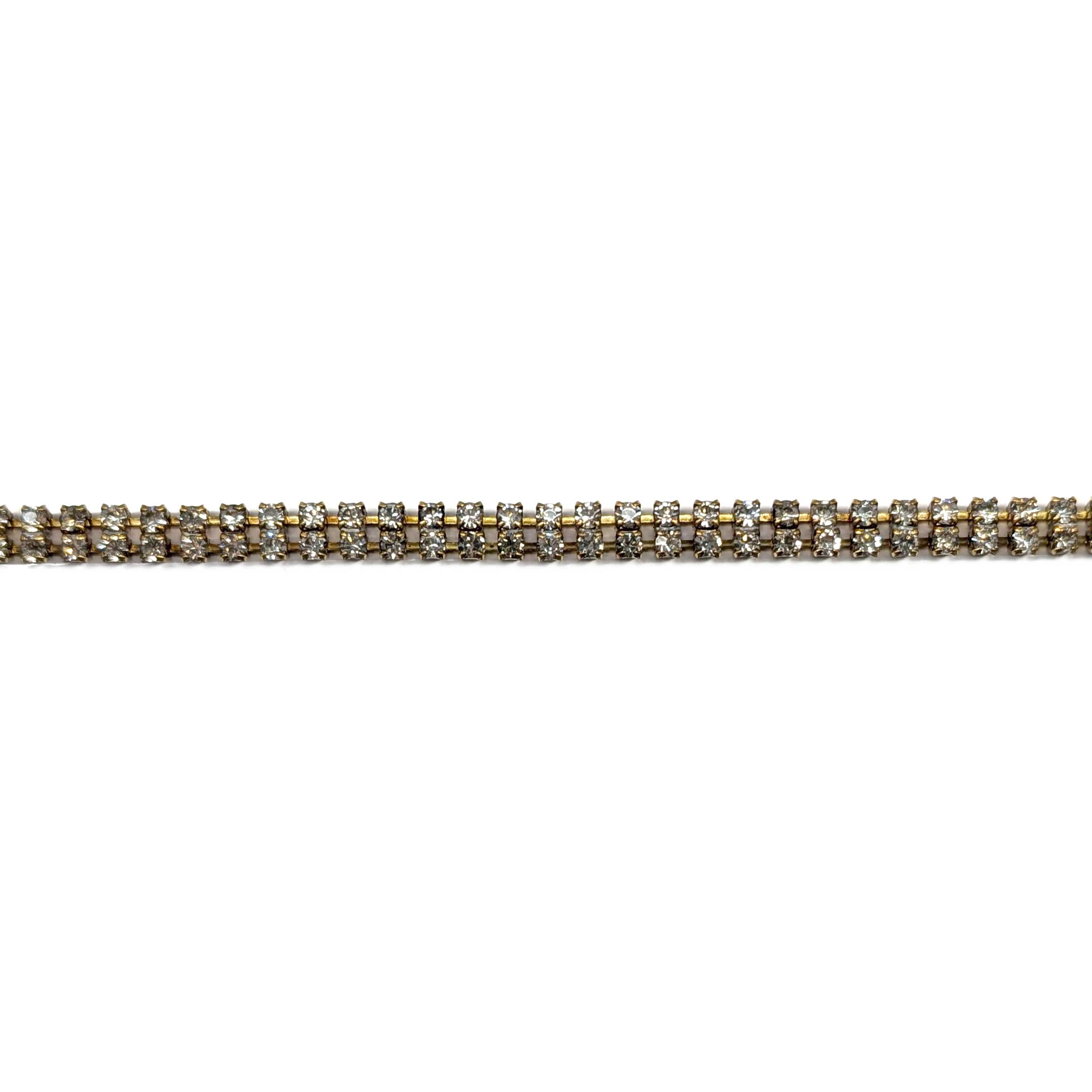 Catena Dorata con Strass Doppi Image