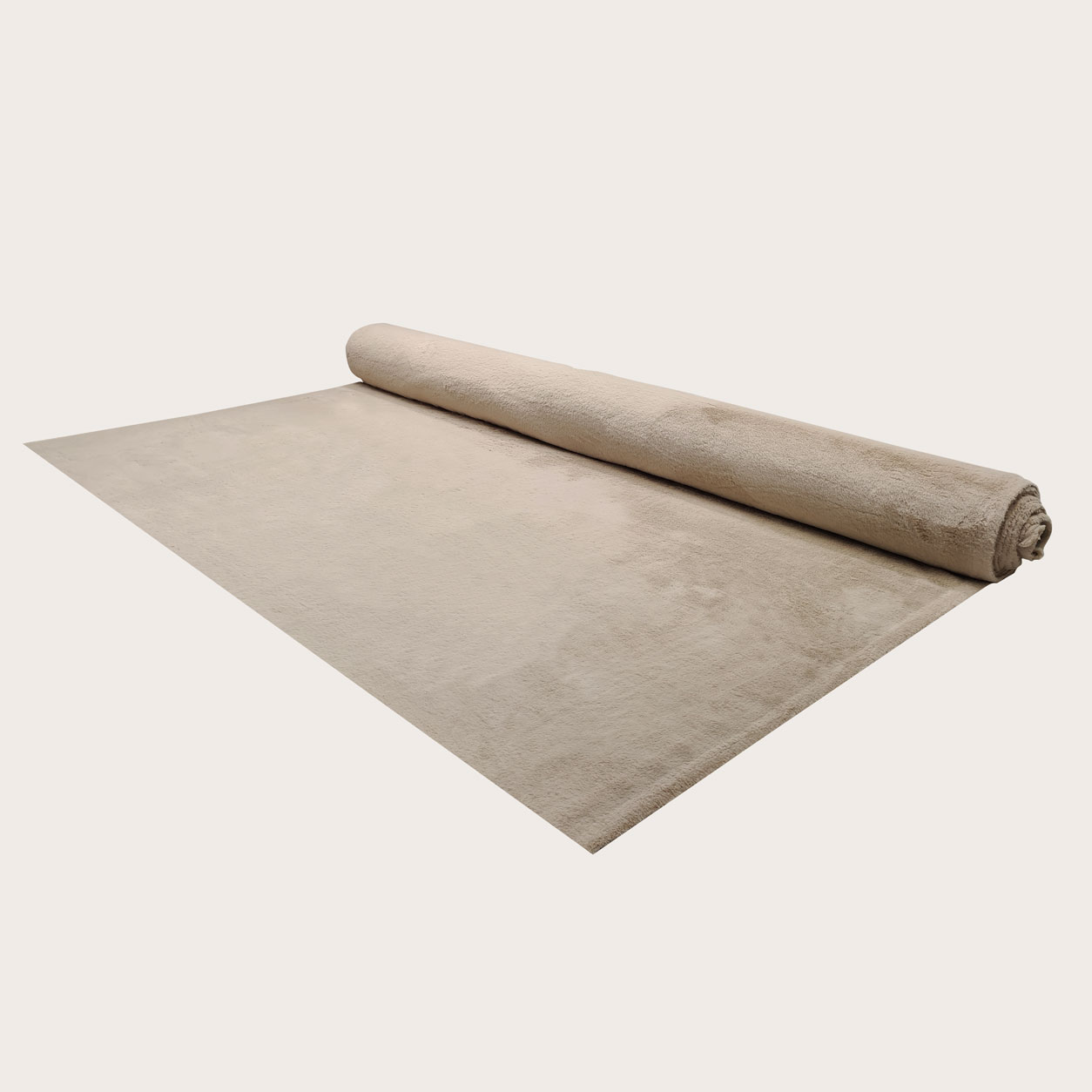 Tessuto Pelliccia Montone Double Beige