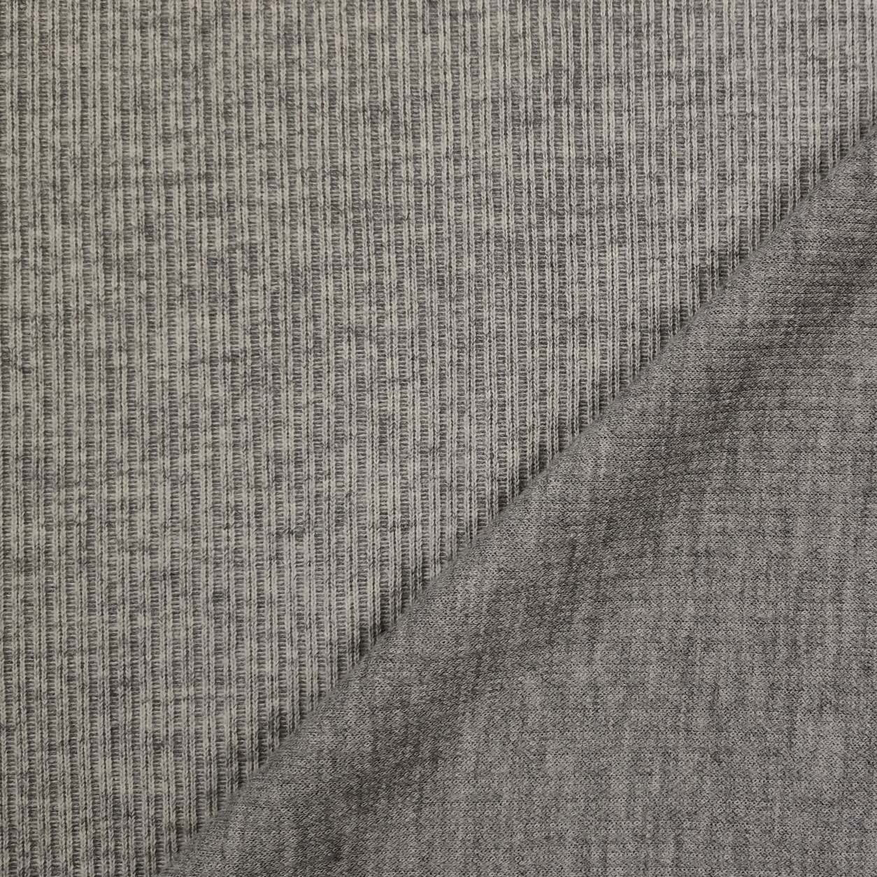 tessuto maglia canettata grigio