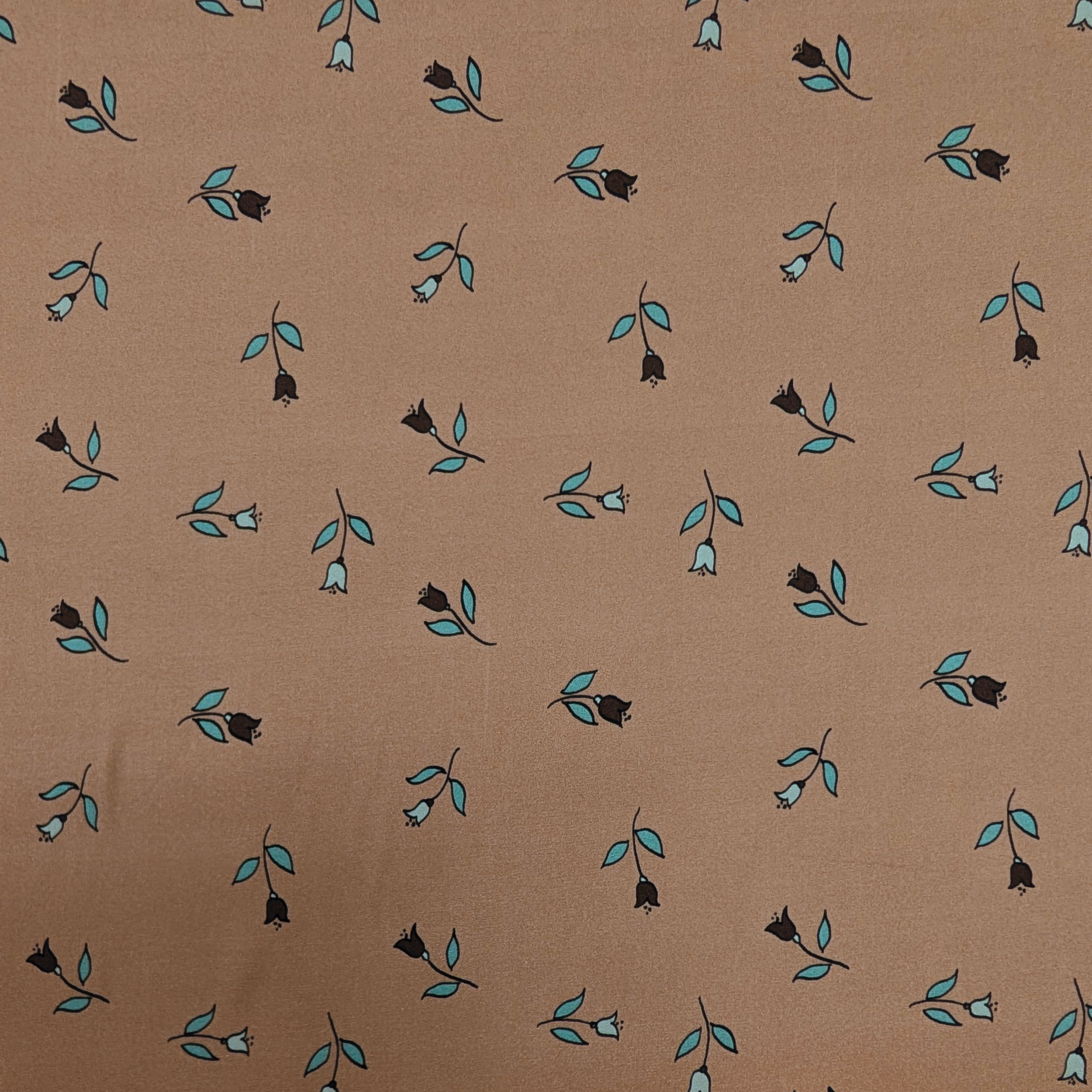Viscosa Fiori Sfondo Beige Scuro Image