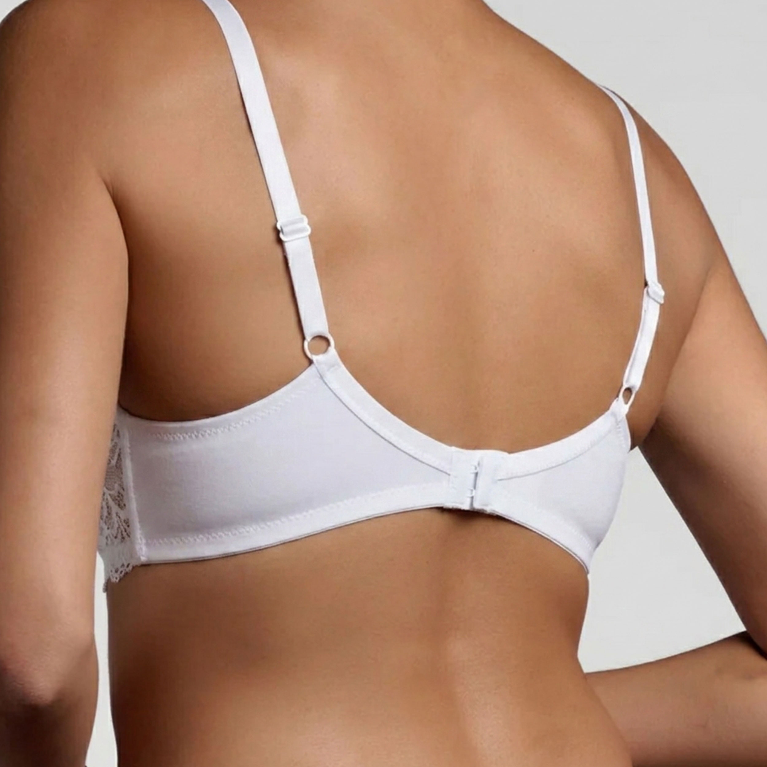 Reggiseno Balconcino Lepel con Ferretto Pizzo Bianco Image