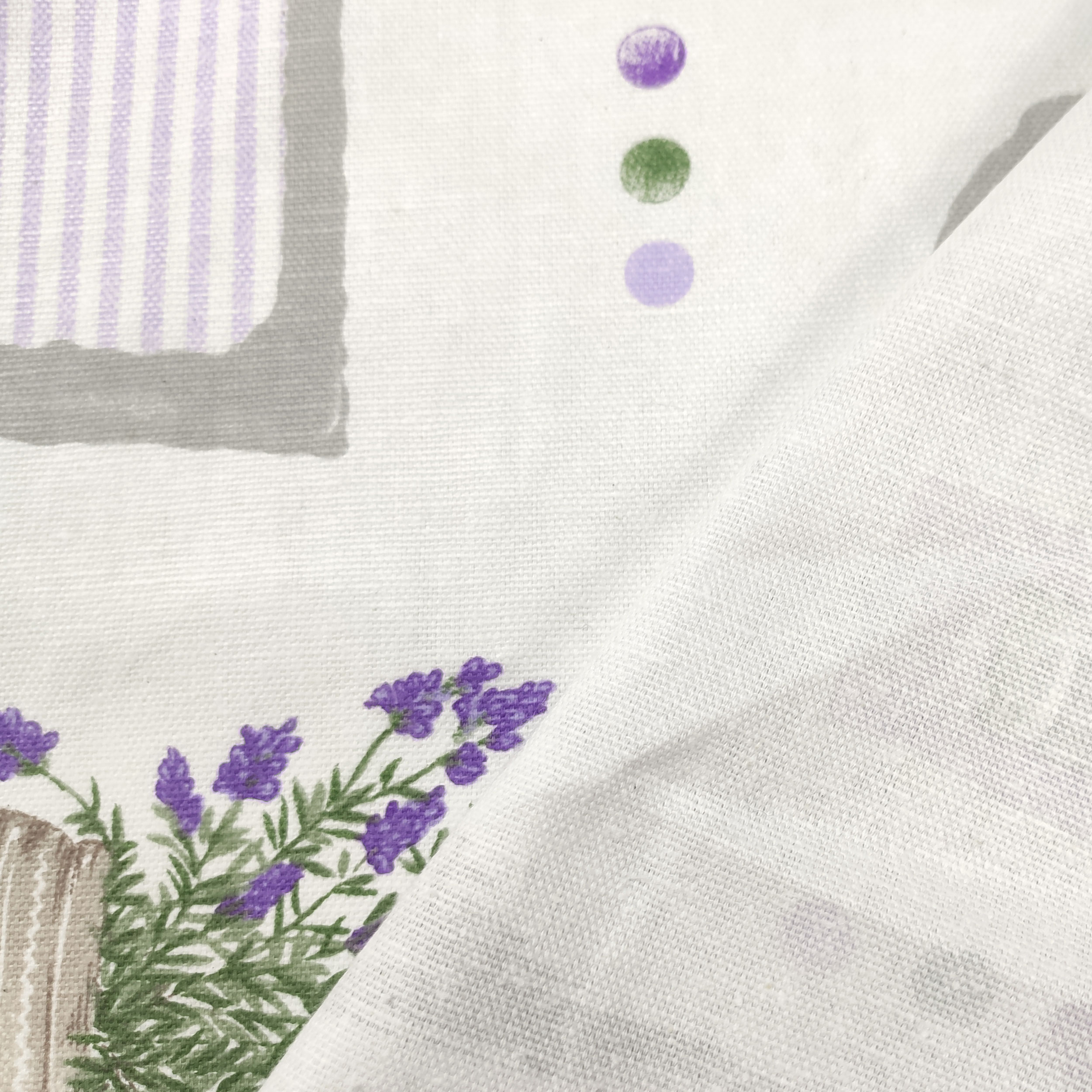 Tessuto per Tovaglia Shabby Chic Lavanda