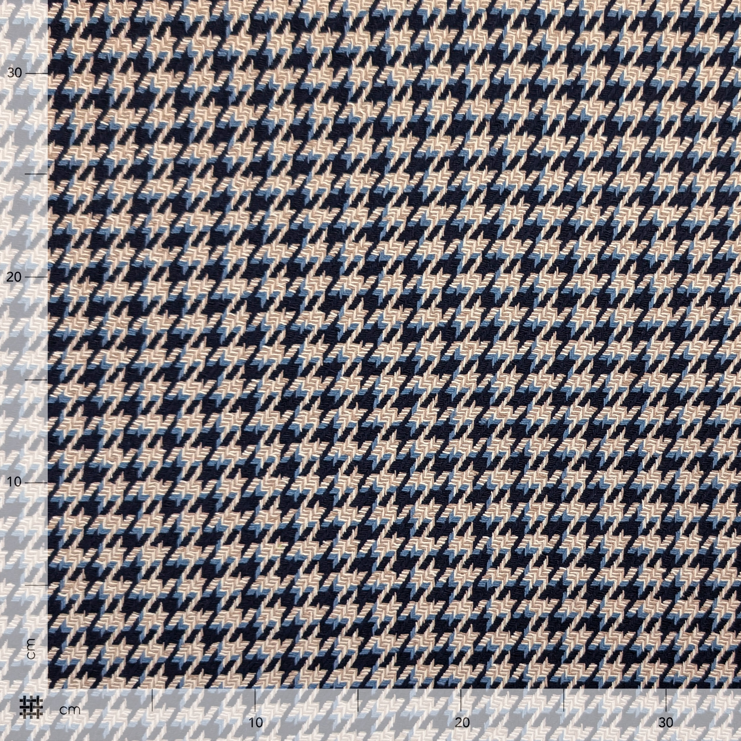 Tweed Jacquard Cotone Pied de Poule  Image