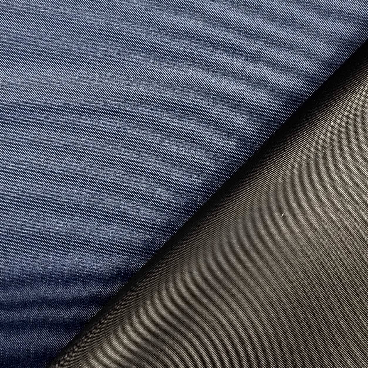 tessuto idrorepellente per borse blu scuro