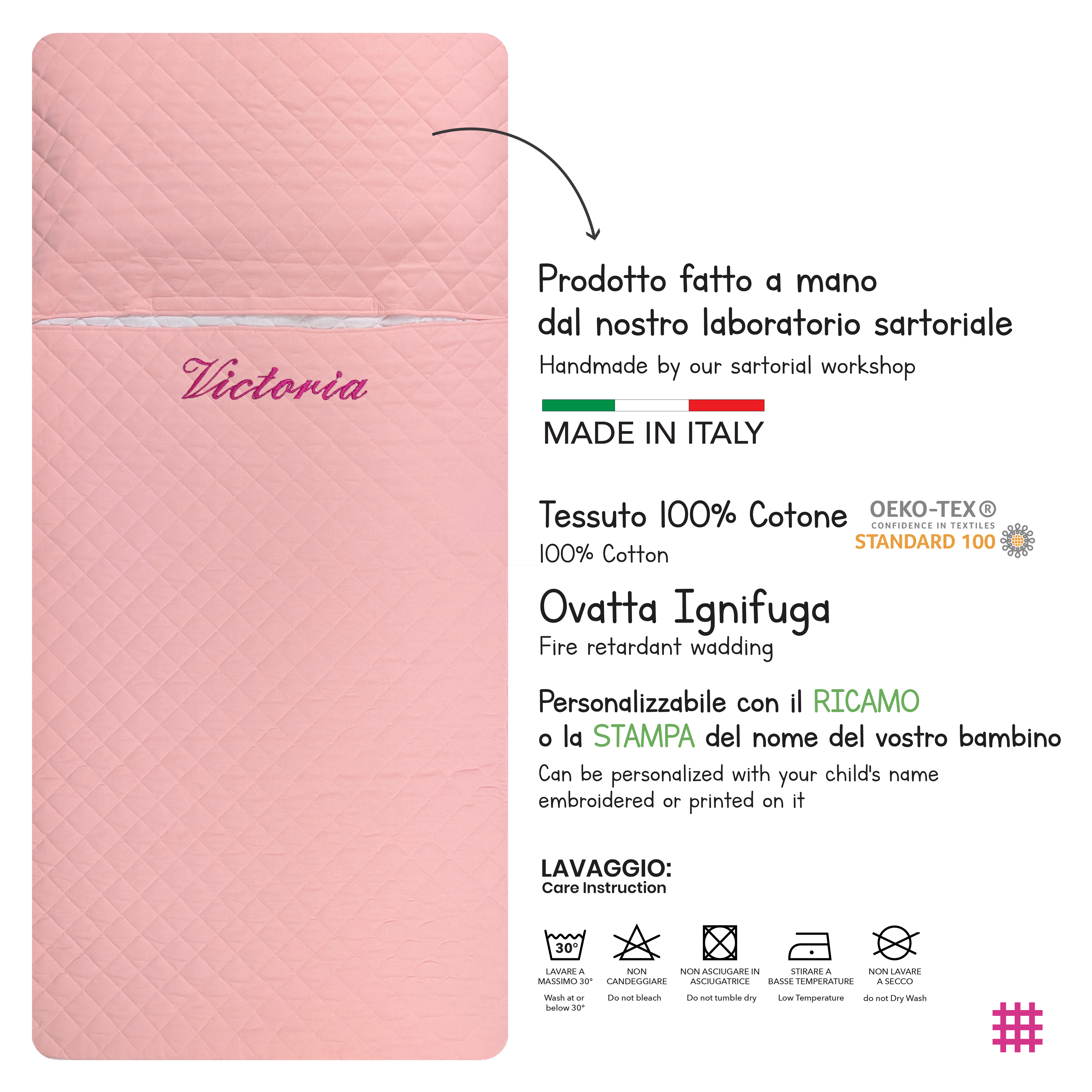 Sacco Nanna Tinta Unita Rosa Intenso Image