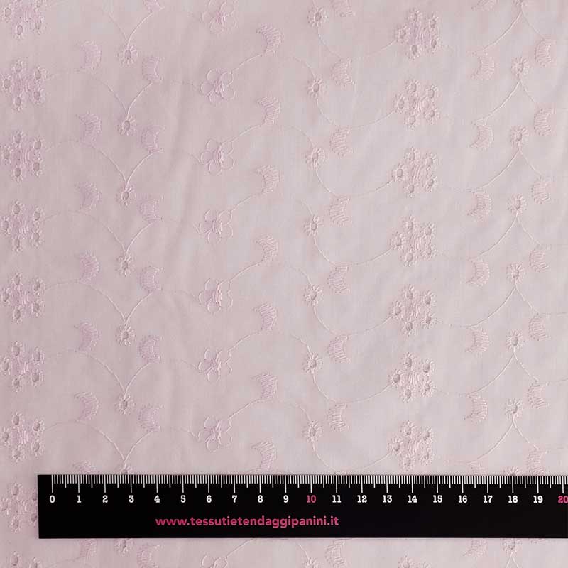Tessuto Sangallo Tinta Unita Fantasia Sole Luna Fiori 