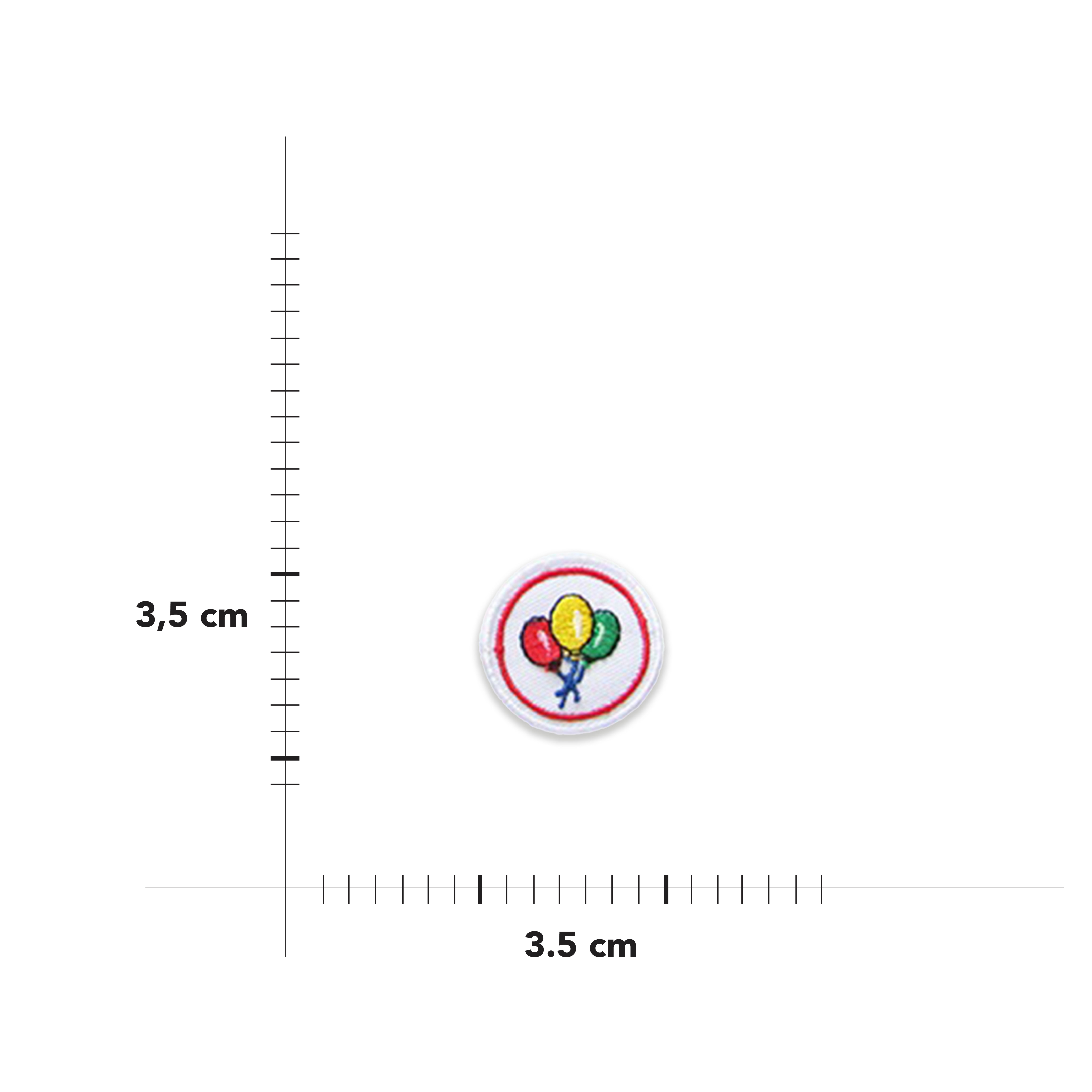 Applicazione Termoadesiva Rotonda Fantasia Image