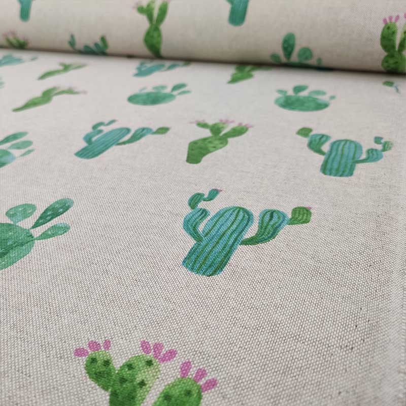 Cotone al metro cactus acquerello