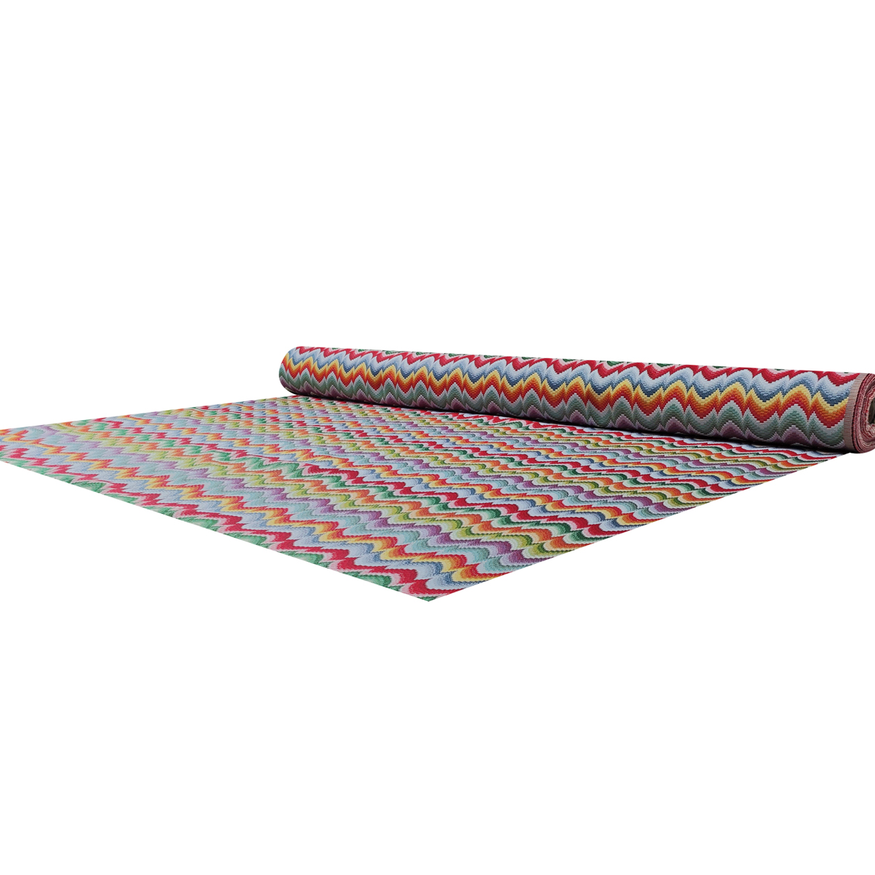 Tessuto Jacquard Fantasia Astratta Multicolor
