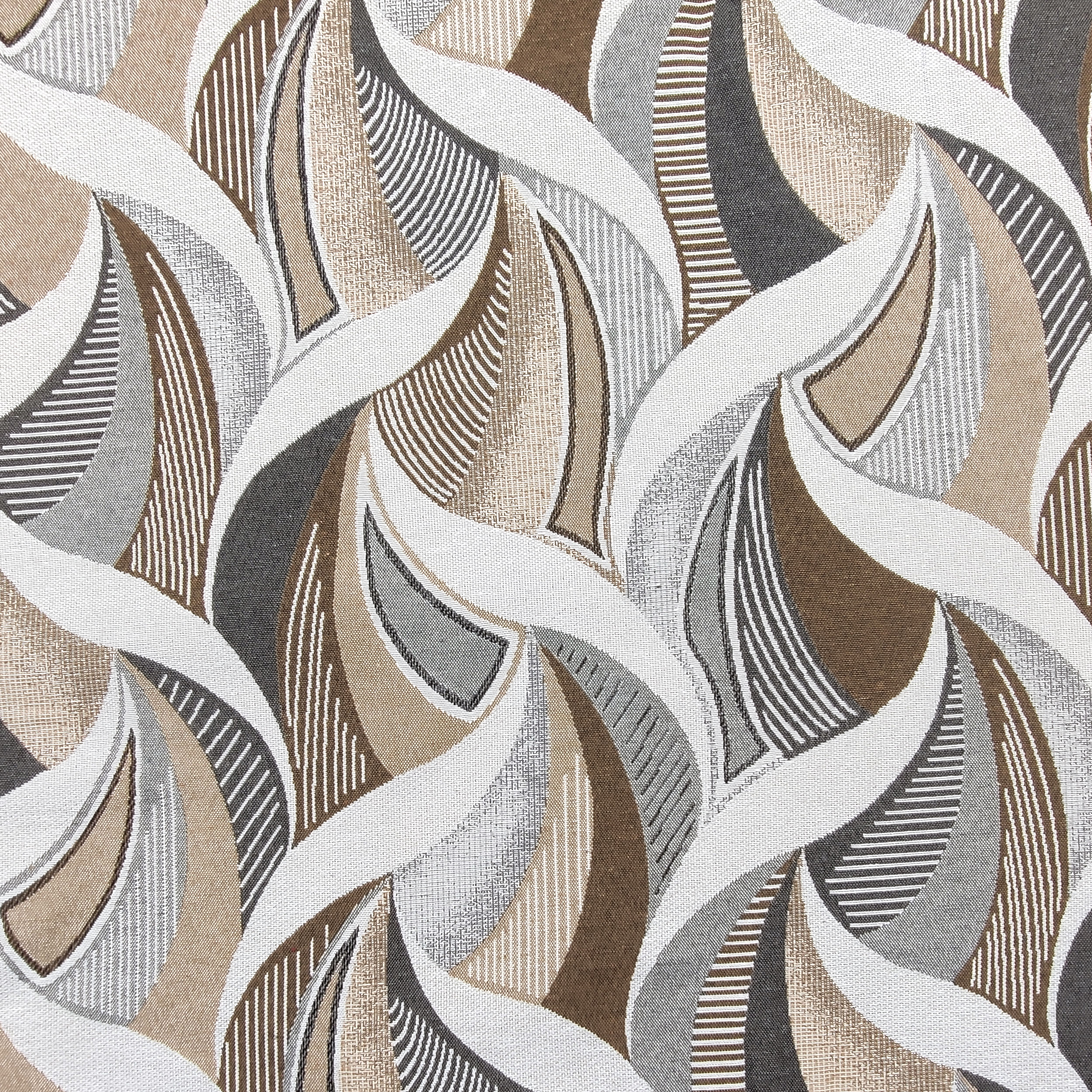 Jacquard Geometrico Beige e Grigio