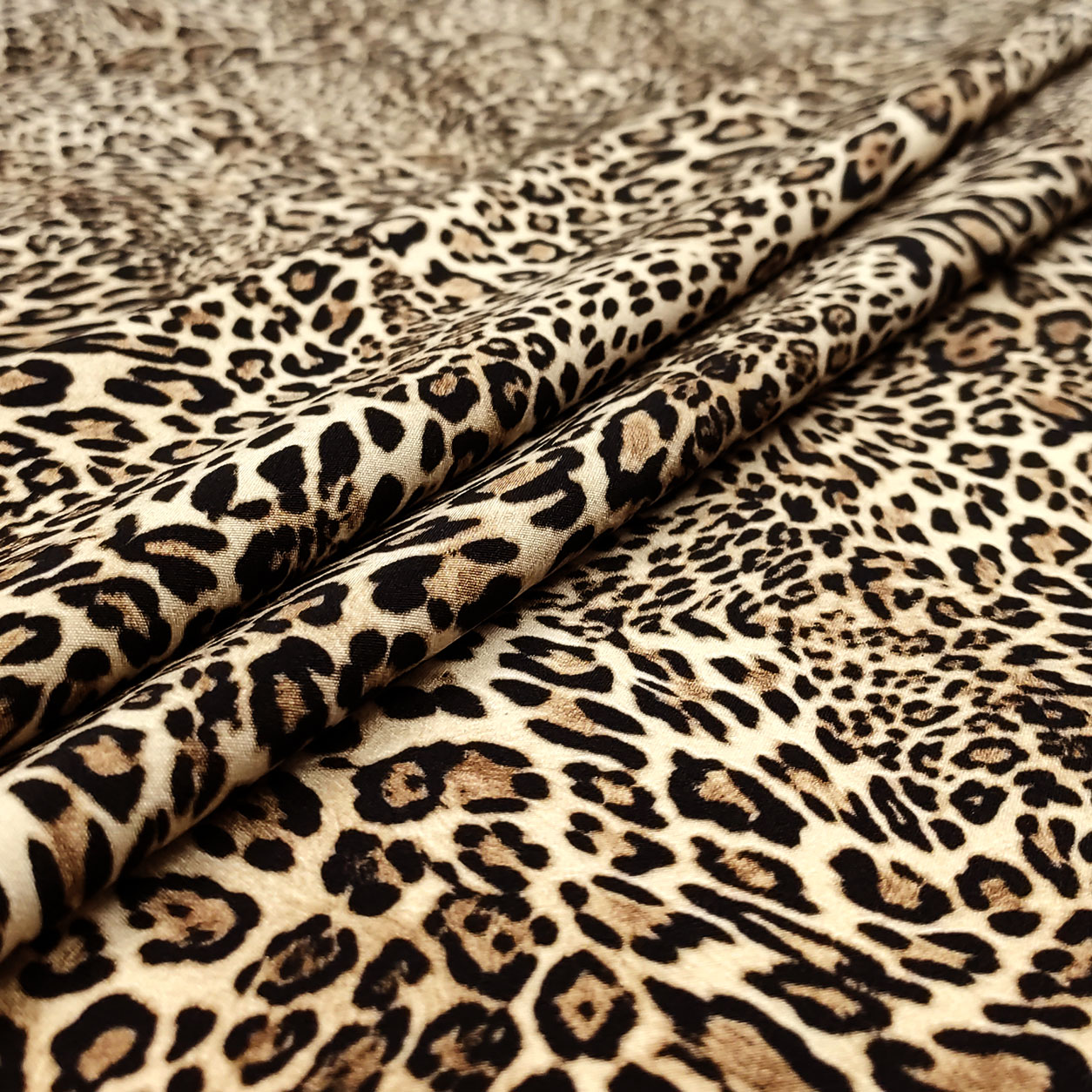 Ritaglio Cady Elasticizzato Animalier Leopardato 80x150 cm Image
