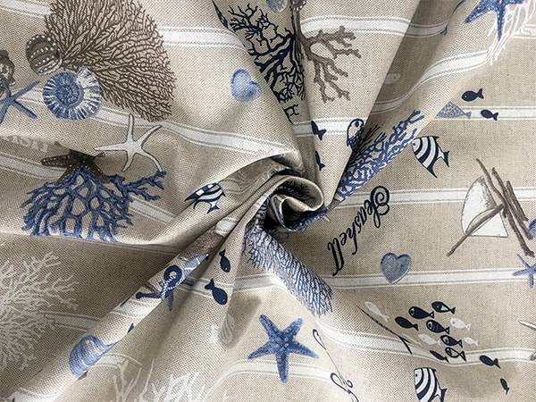 Tovaglia resinata fantasia marina shabby  2