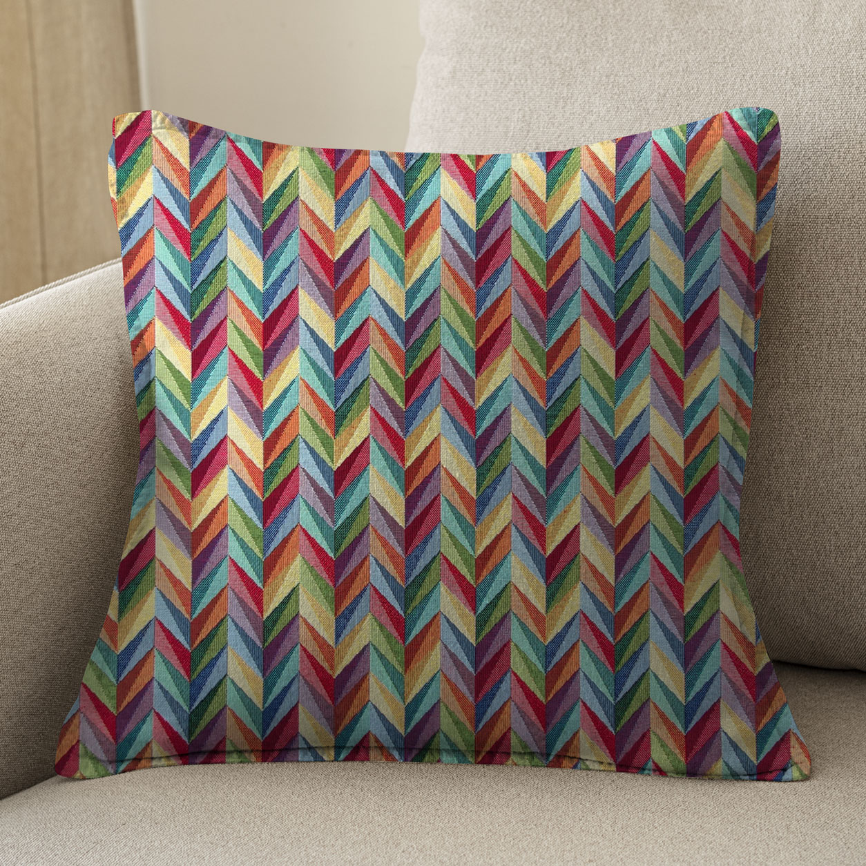 gobelin per arredo zig zag