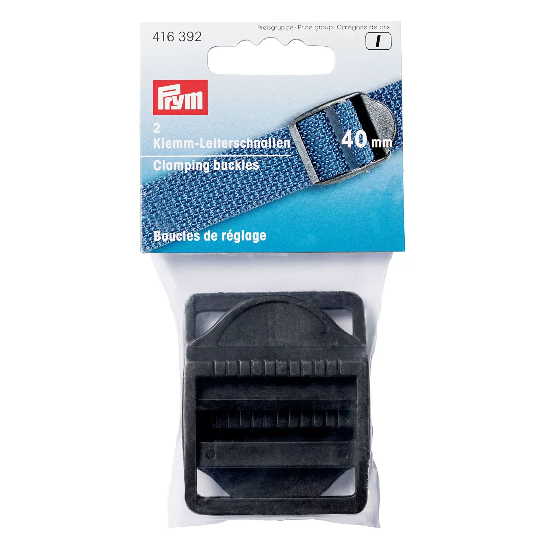 Fibbia Regolatrice Prym Nera 40 mm Image