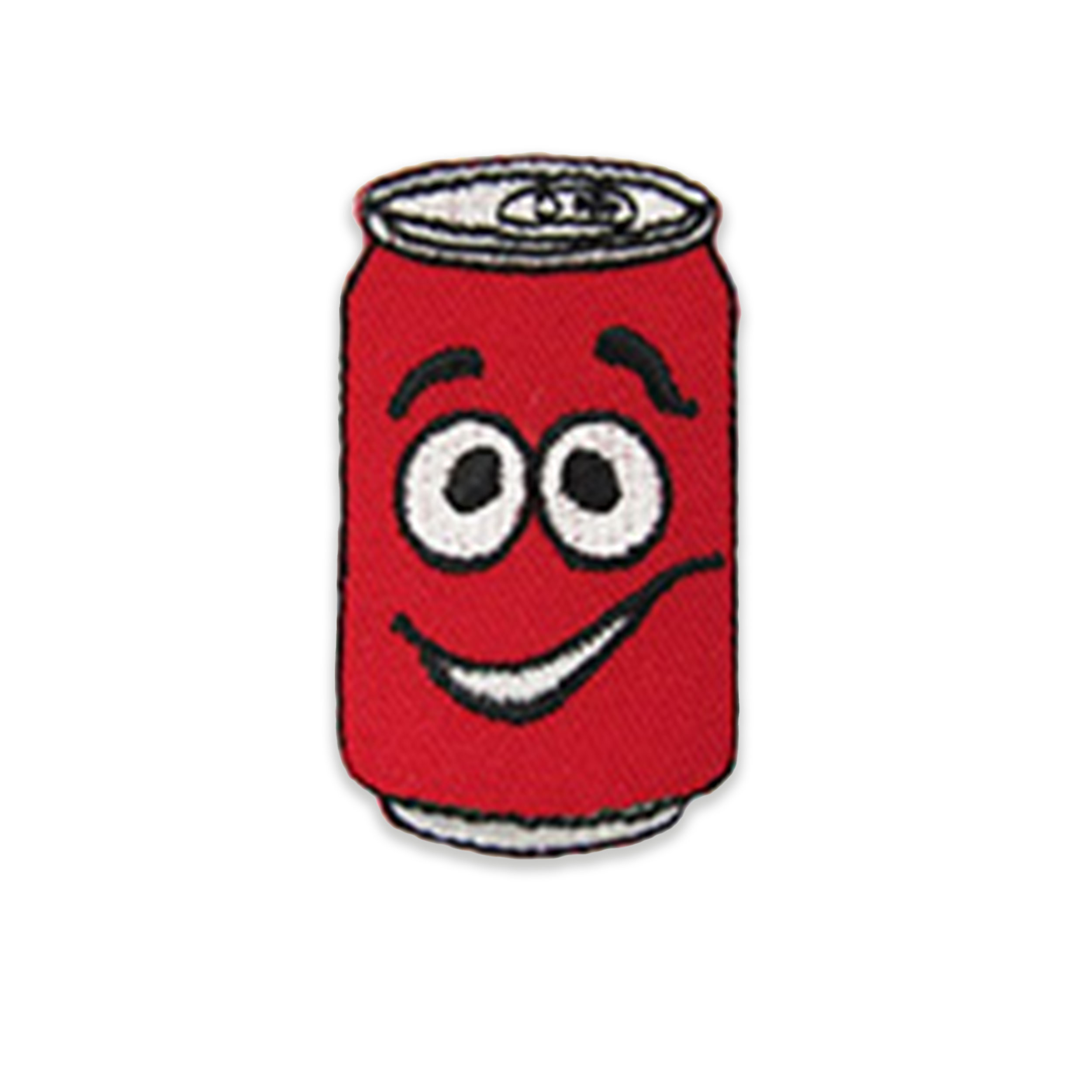 Applicazione Termoadesiva Lattina Rossa Sorridente Image
