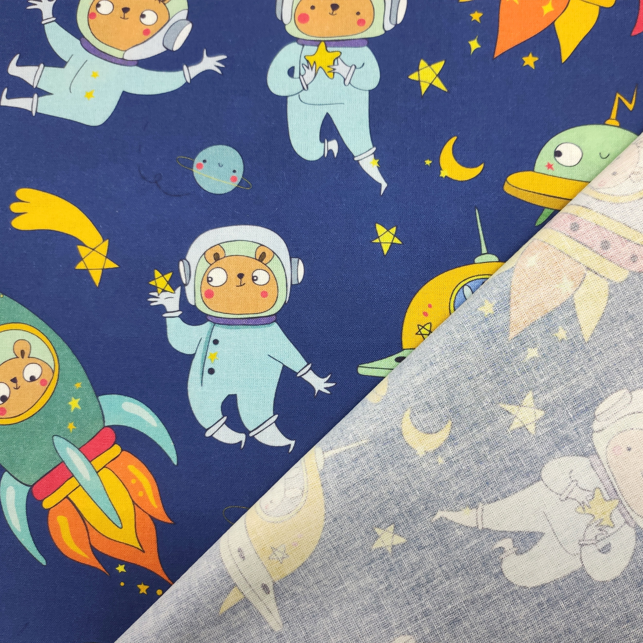 Cotone Orsetti Astronauti Grandi Image