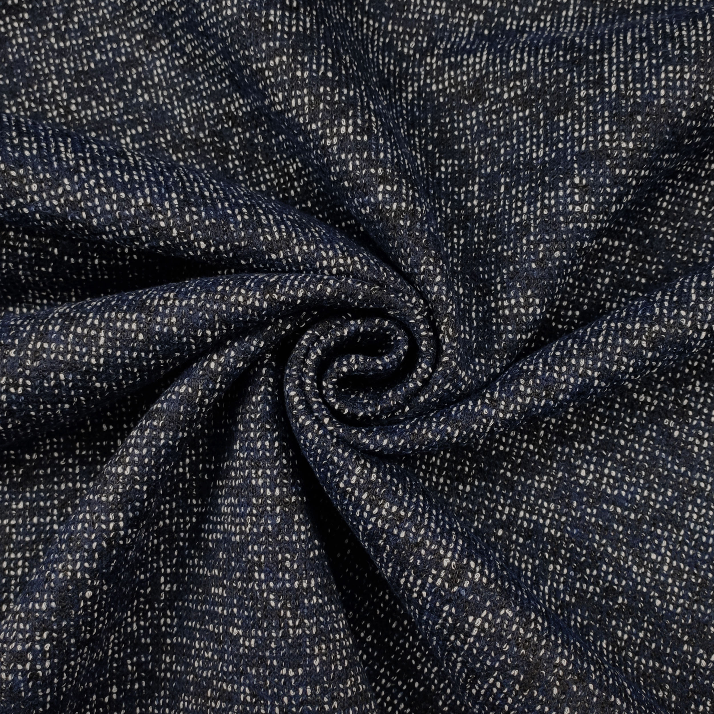 Neoprene Double Blu Melange e Tinta Unita Bluette