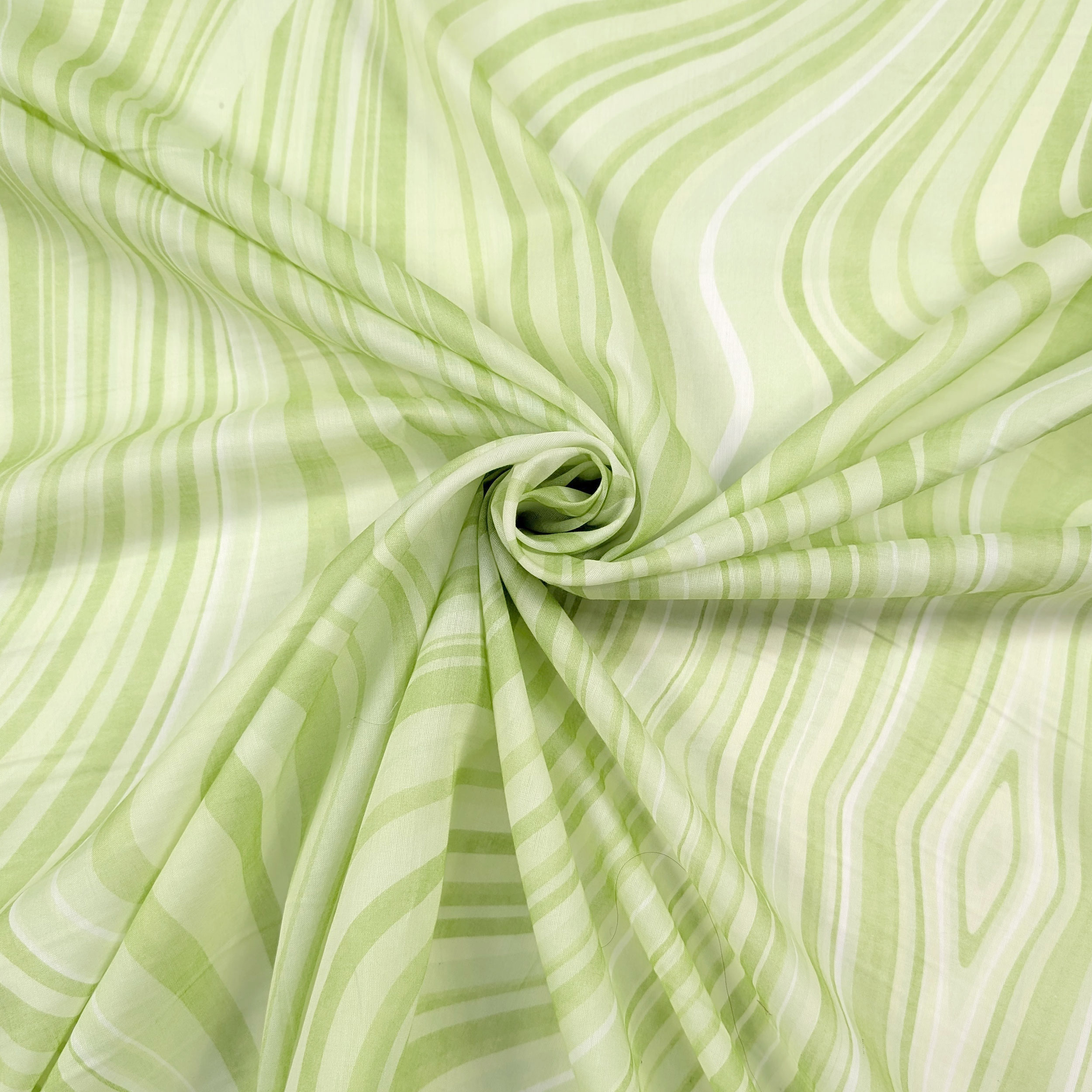 Mussola in Cotone Optical Verde Image
