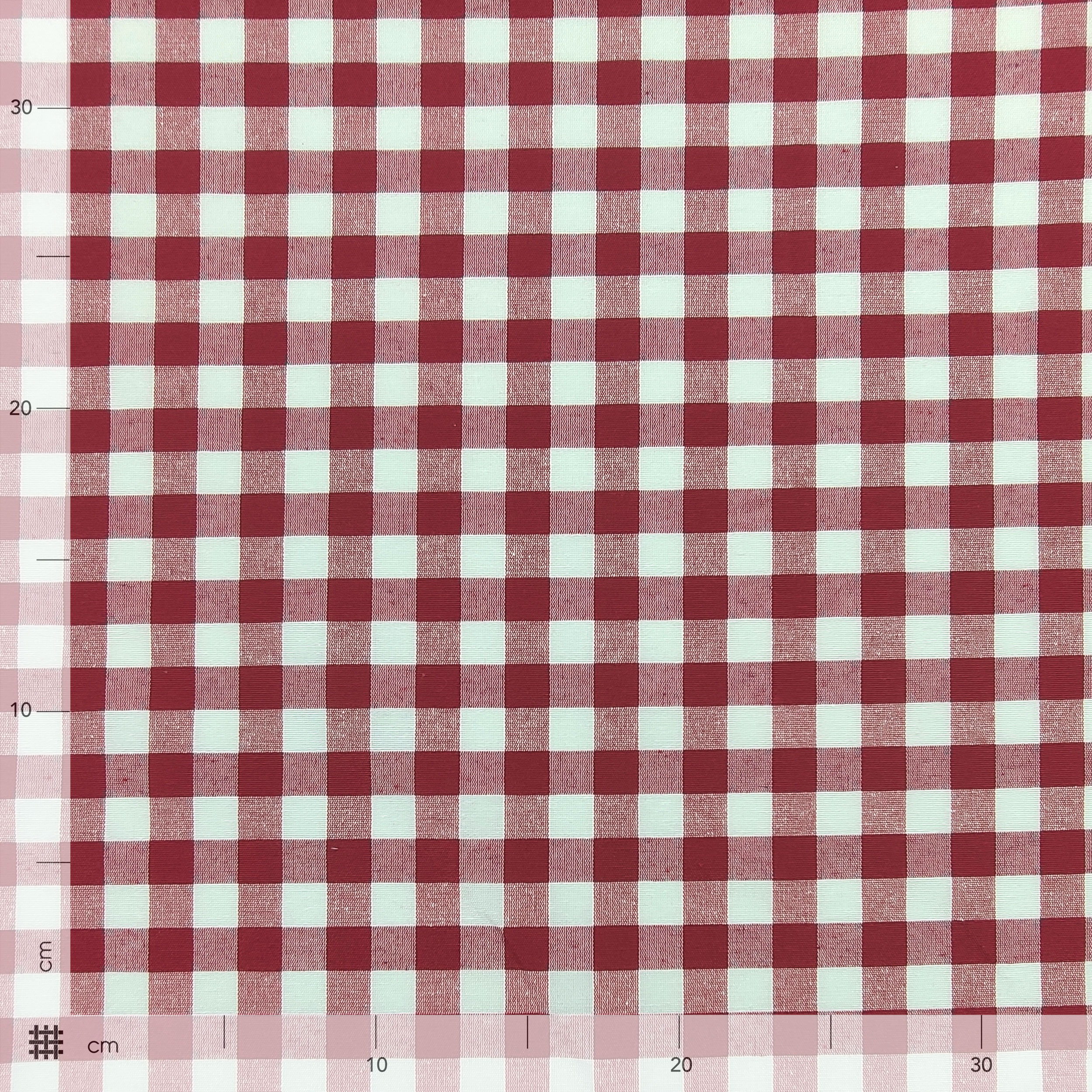 Tessuto per Tovaglia Tinto in Filo Fantasia Quadretti Image