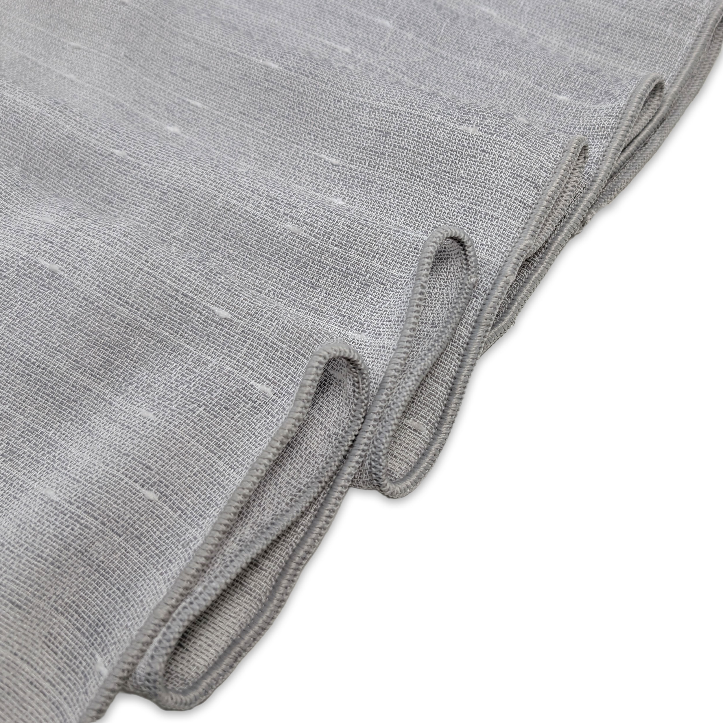 Tessuto Tenda Floccato Grigio Image