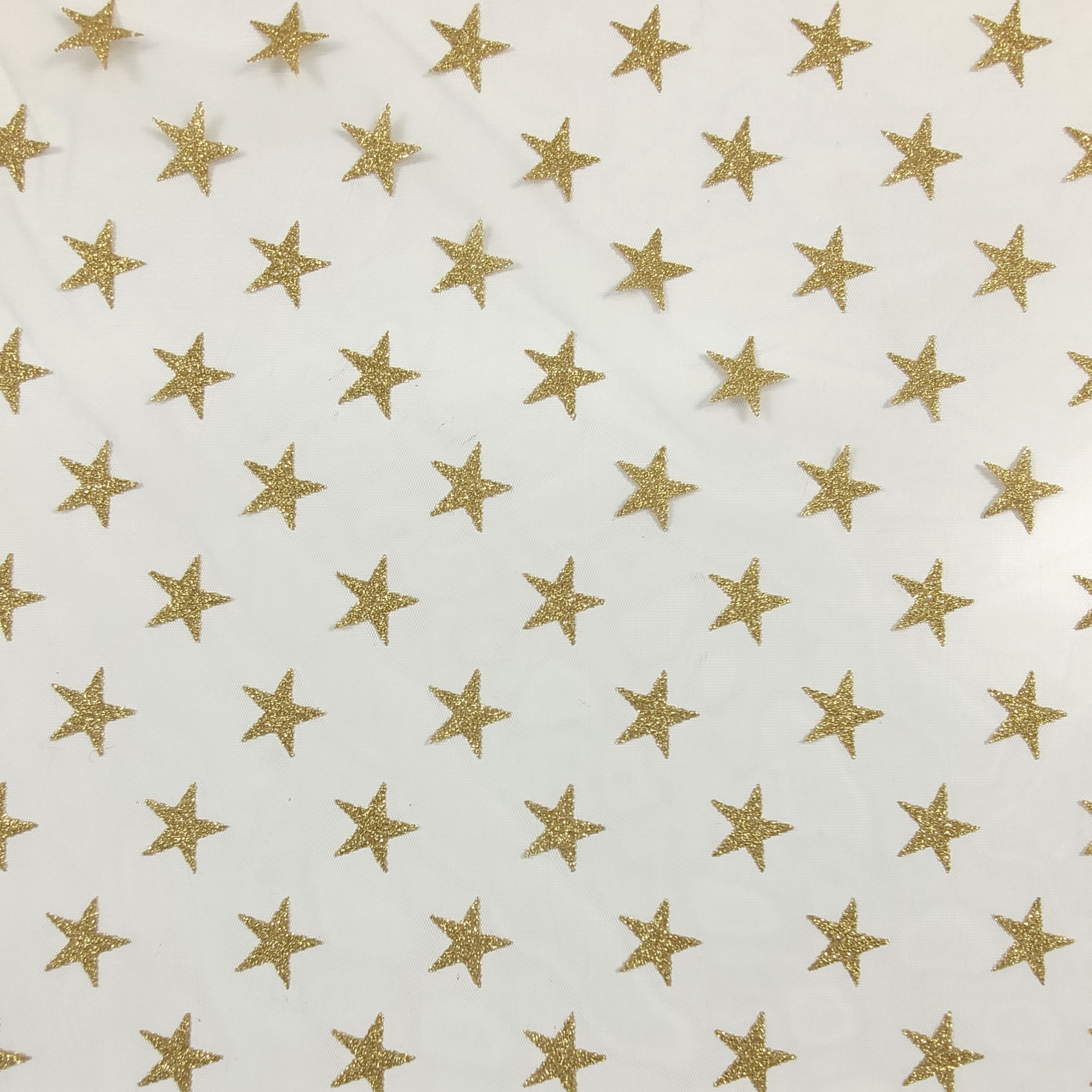Tulle Stelle Lurex in Oro  