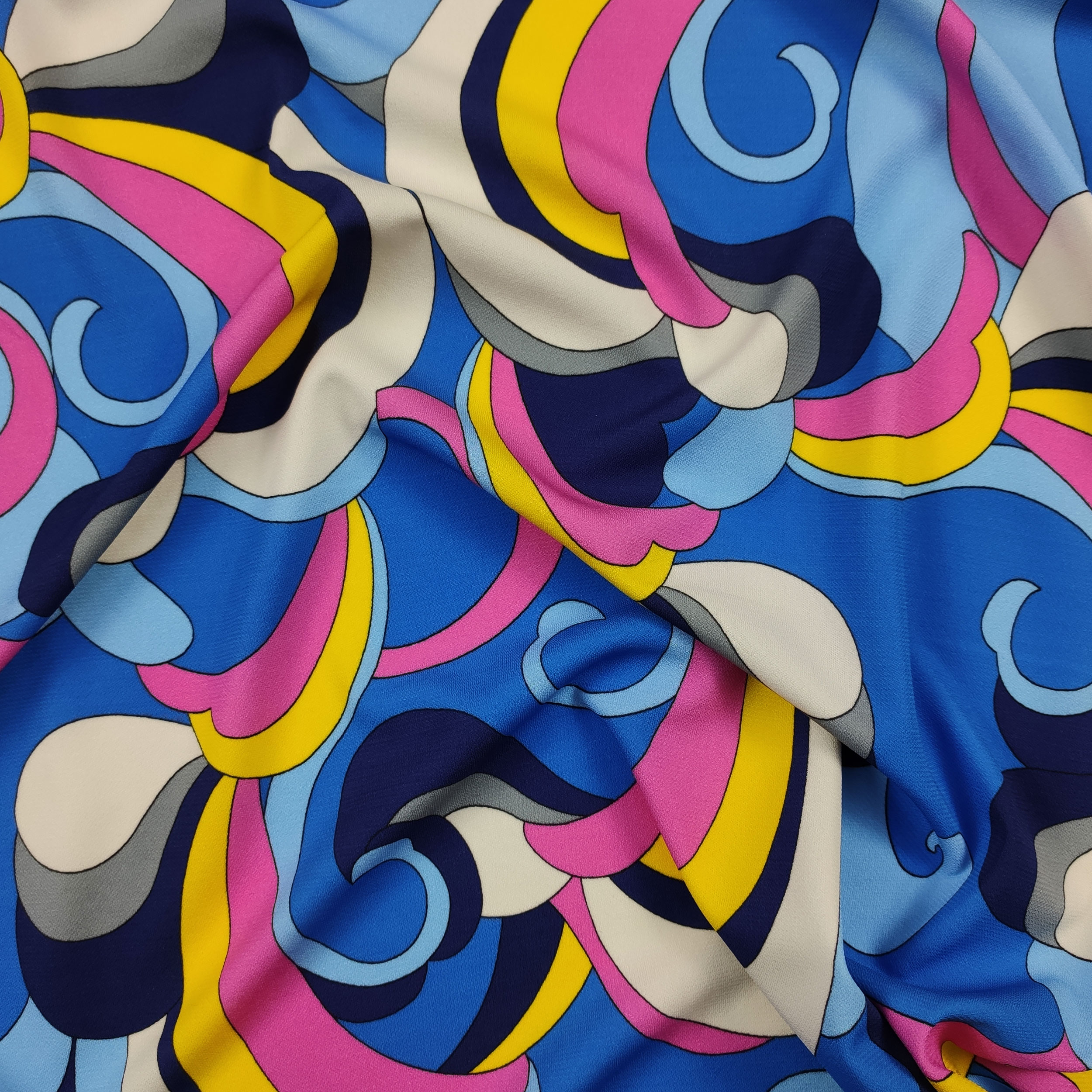 Maglina Viscosa Setata Blu Multicolore