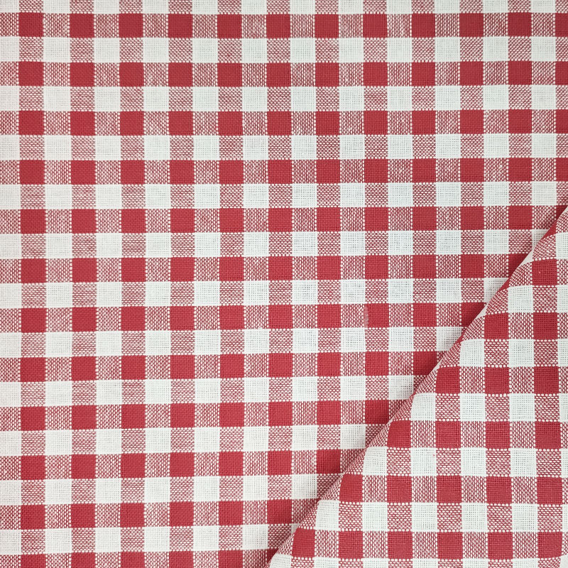 Tessuto tovagliato rosso