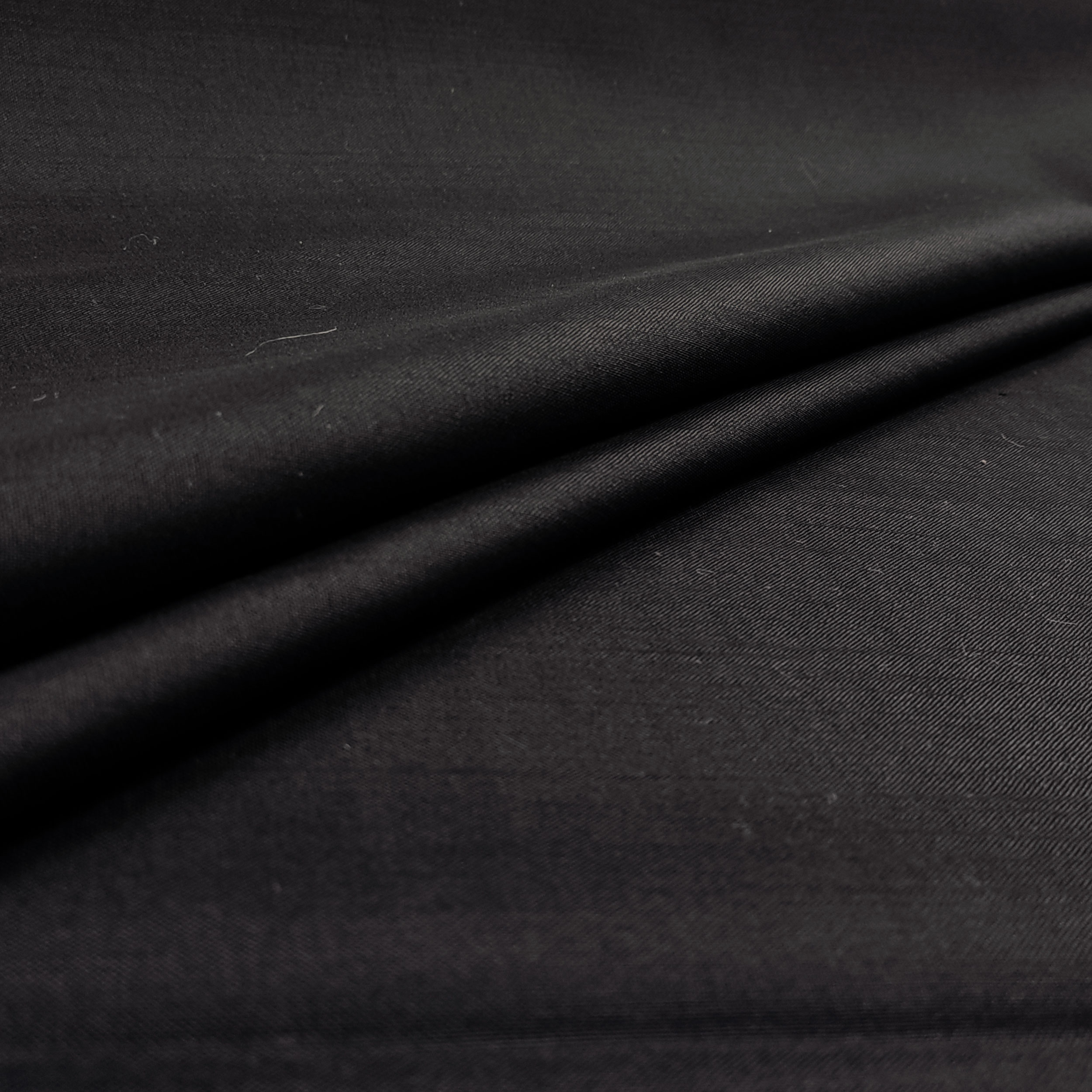 gabardine elastico di lana nero