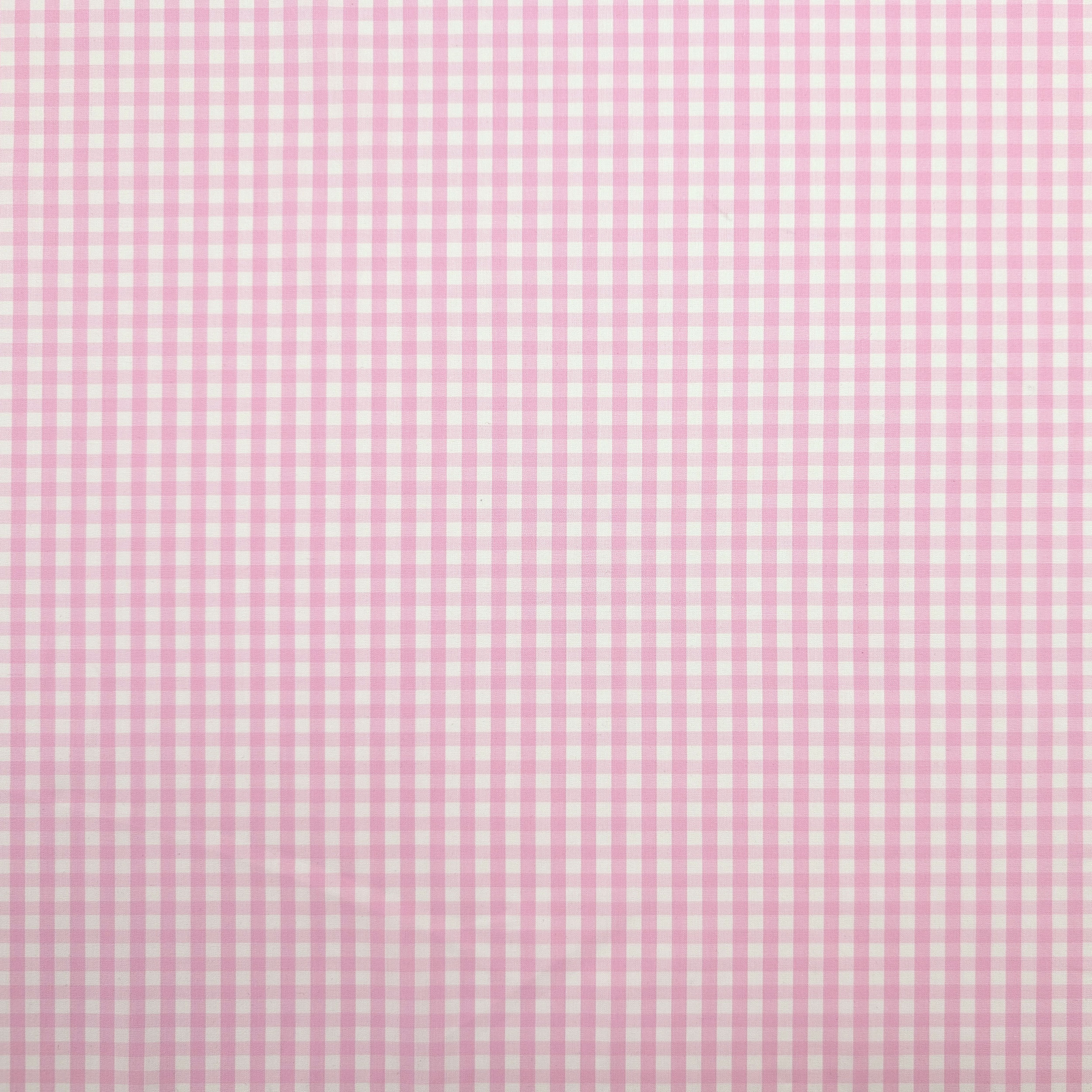 Cotone per Camiceria Quadretti Rosa Image