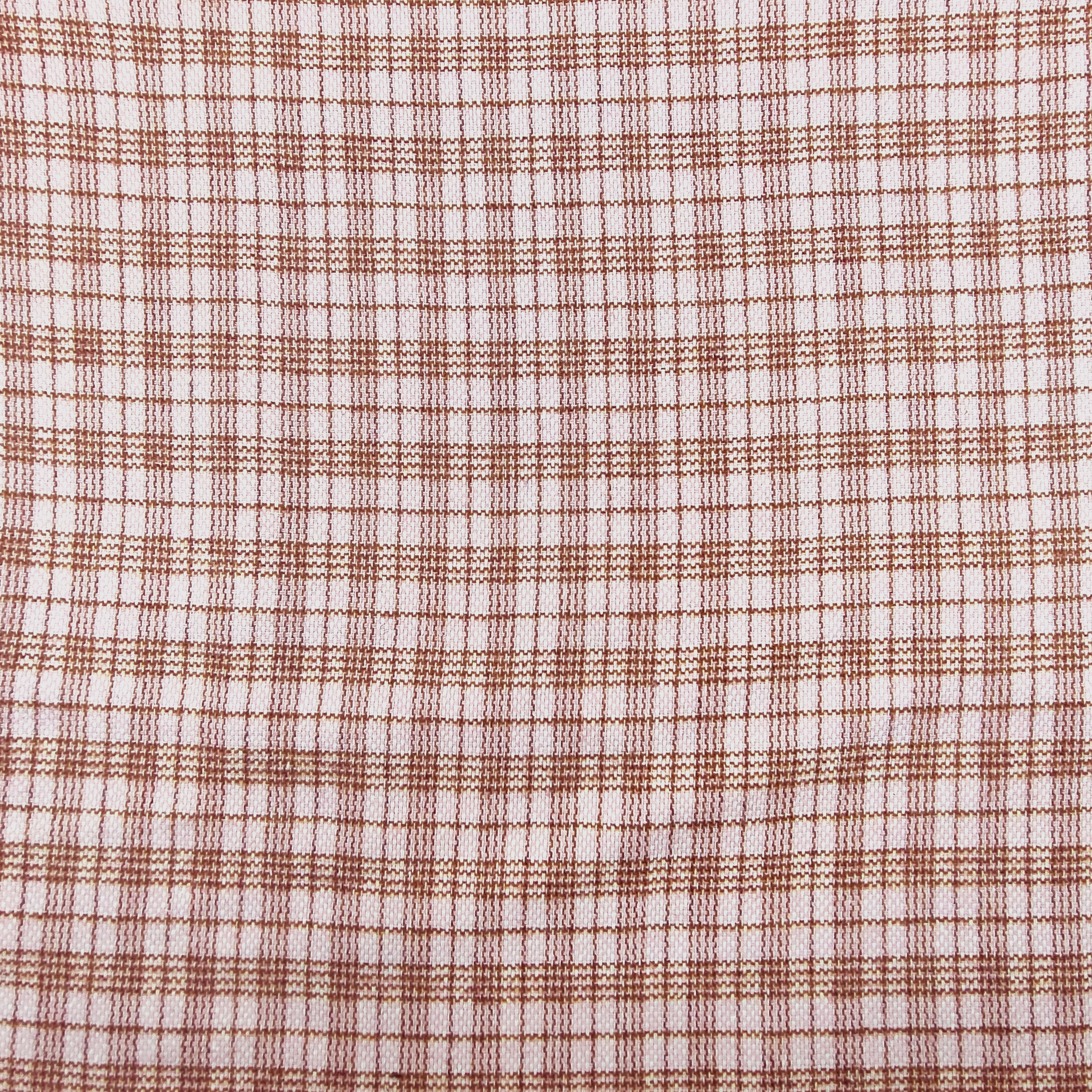 scampolo tessuto tartan rosa e marrone