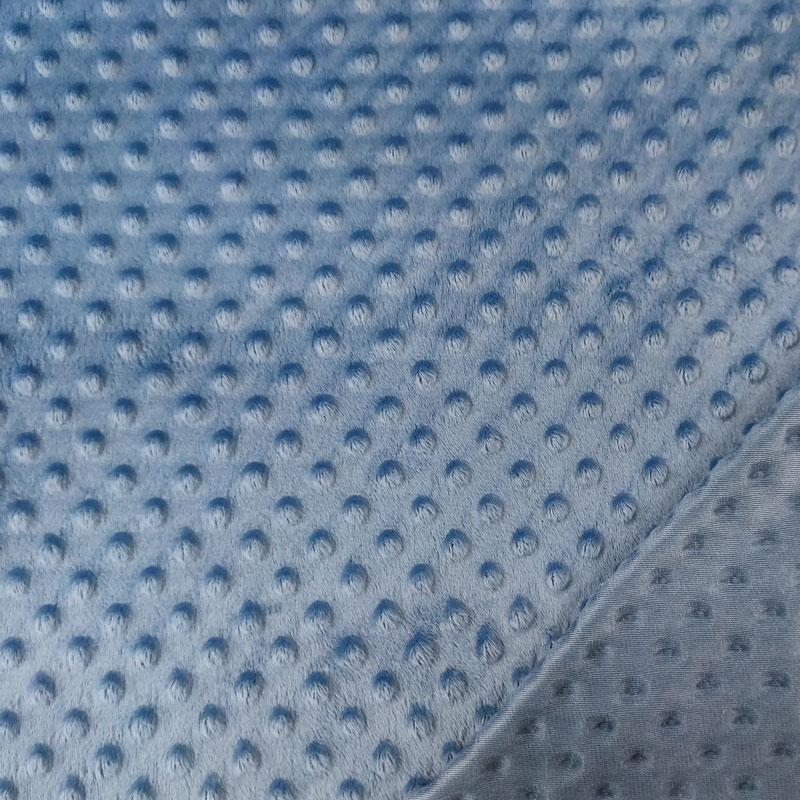 Ritaglio Minky Dots Peluche Avio 50 x 150 cm