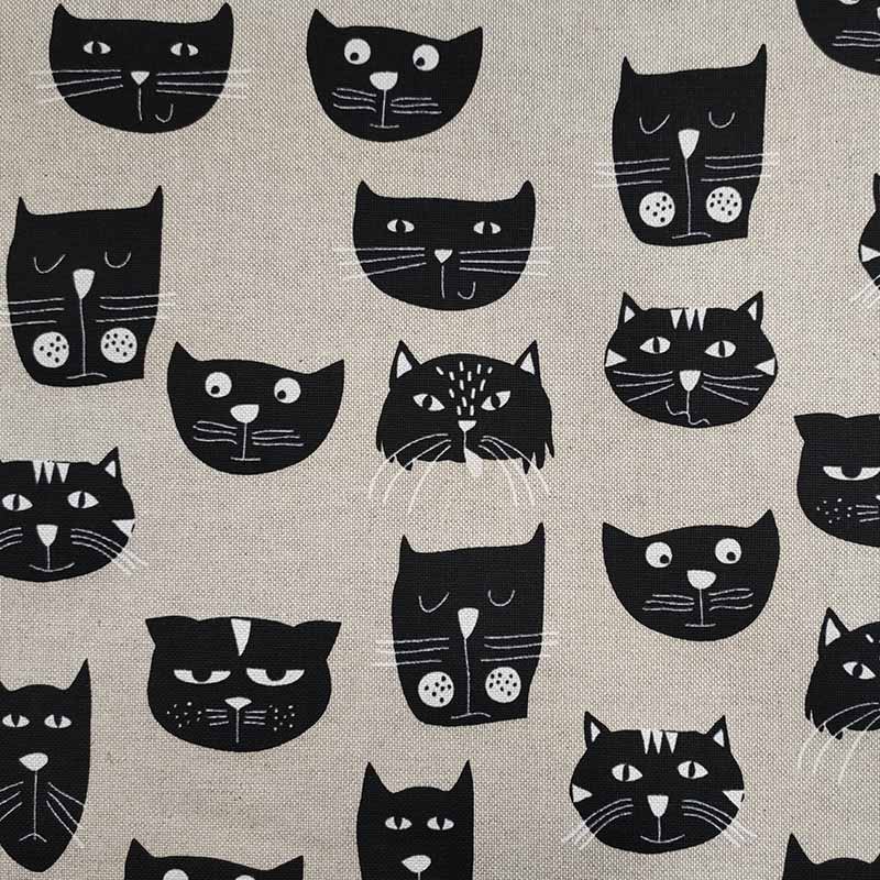 Tessuto cotone arredo gatti