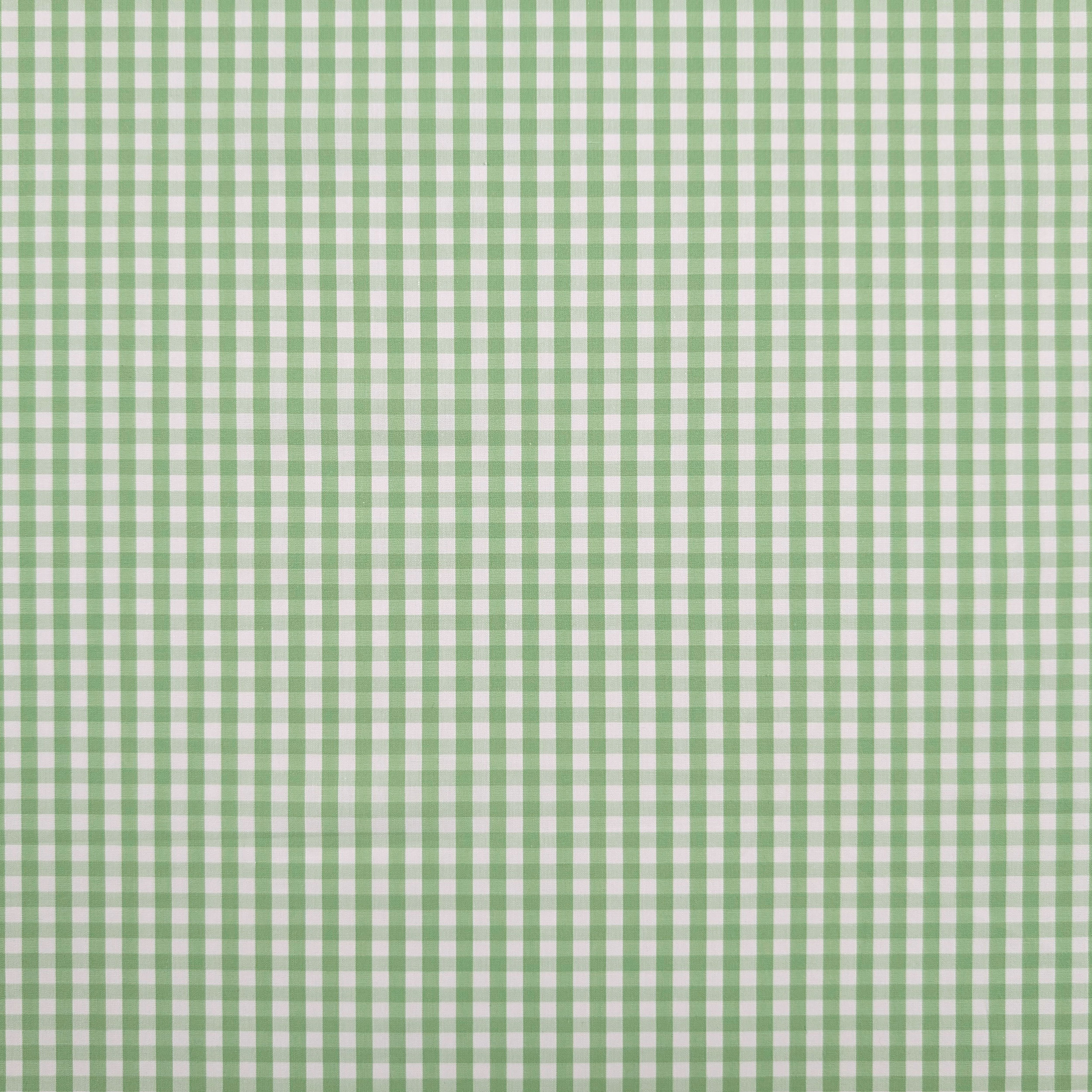 Cotone per Camiceria Quadretti Verde Chiaro Image