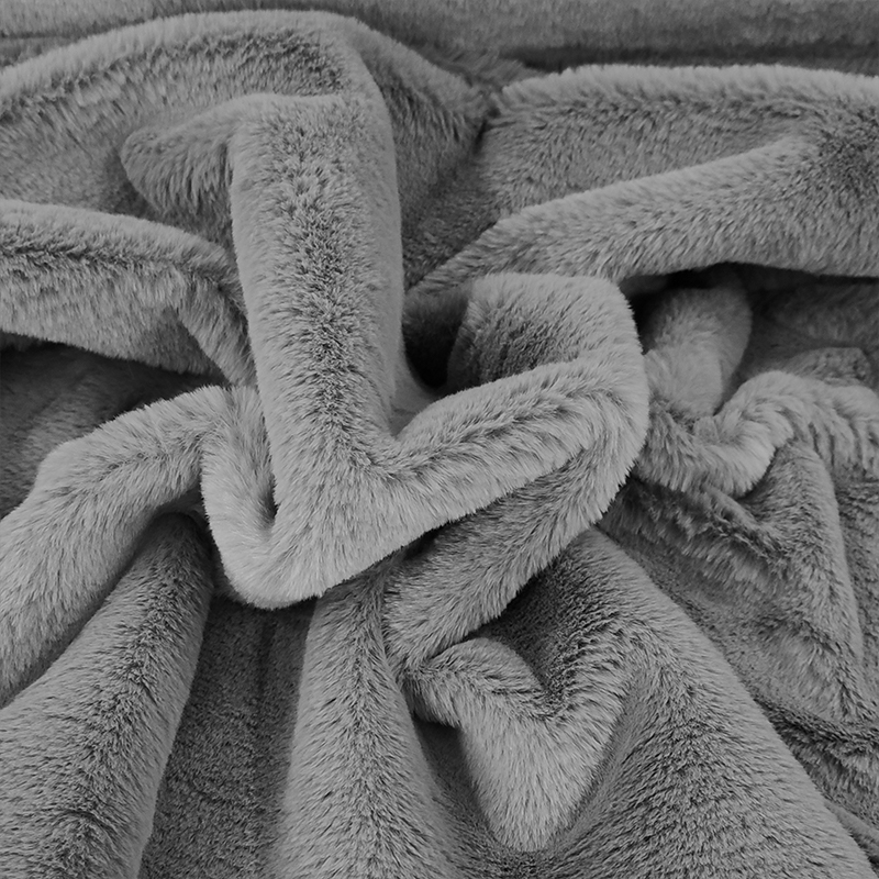CRS Fur Fabrics Tessuto, Grigio e Bianco, 1Mtr - 150cm x 100cm CRS Fur Fabrics Tessuto, Grigio e Bianco, 1Mtr - 150cm x 100cm