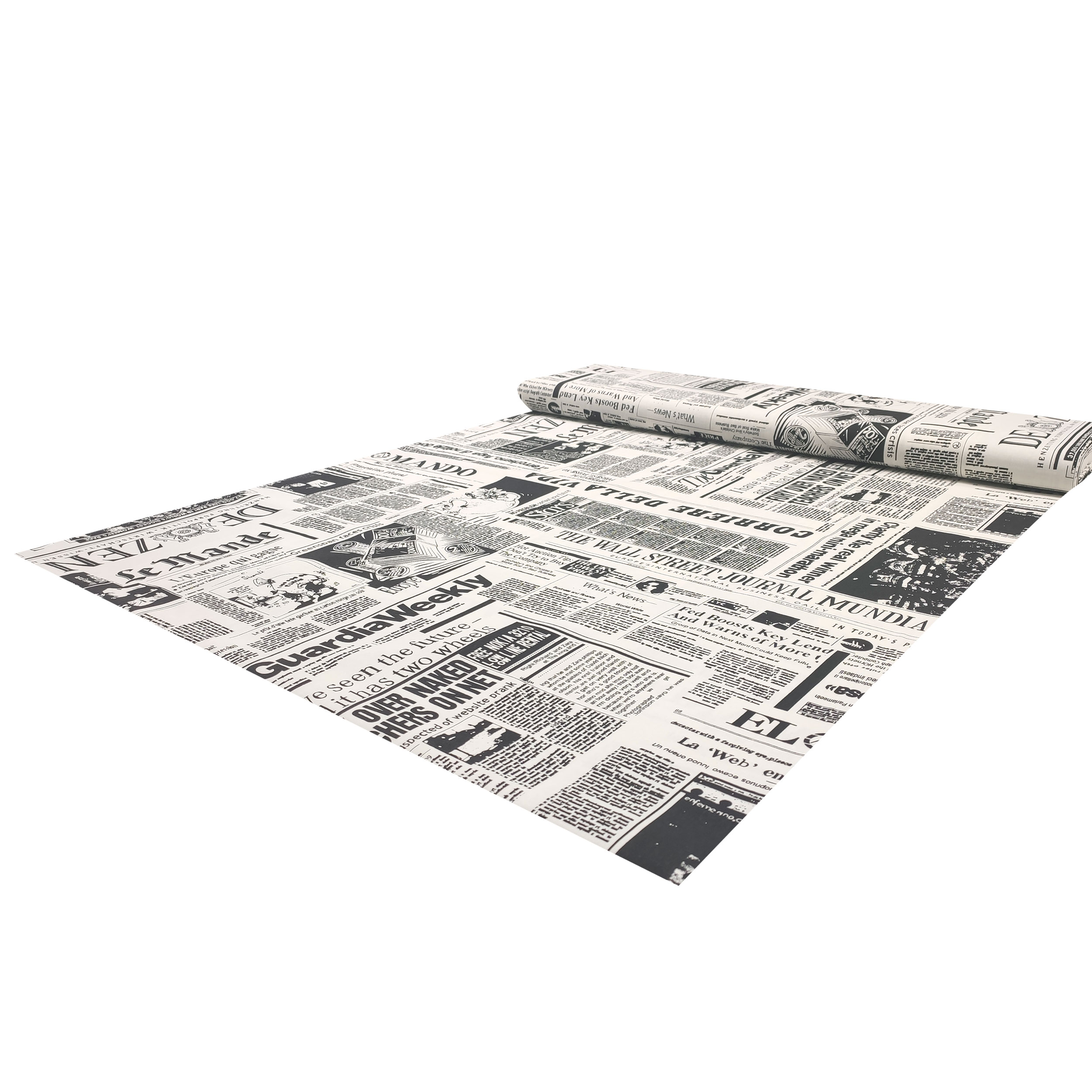 Tessuto Cotone Giornale Image