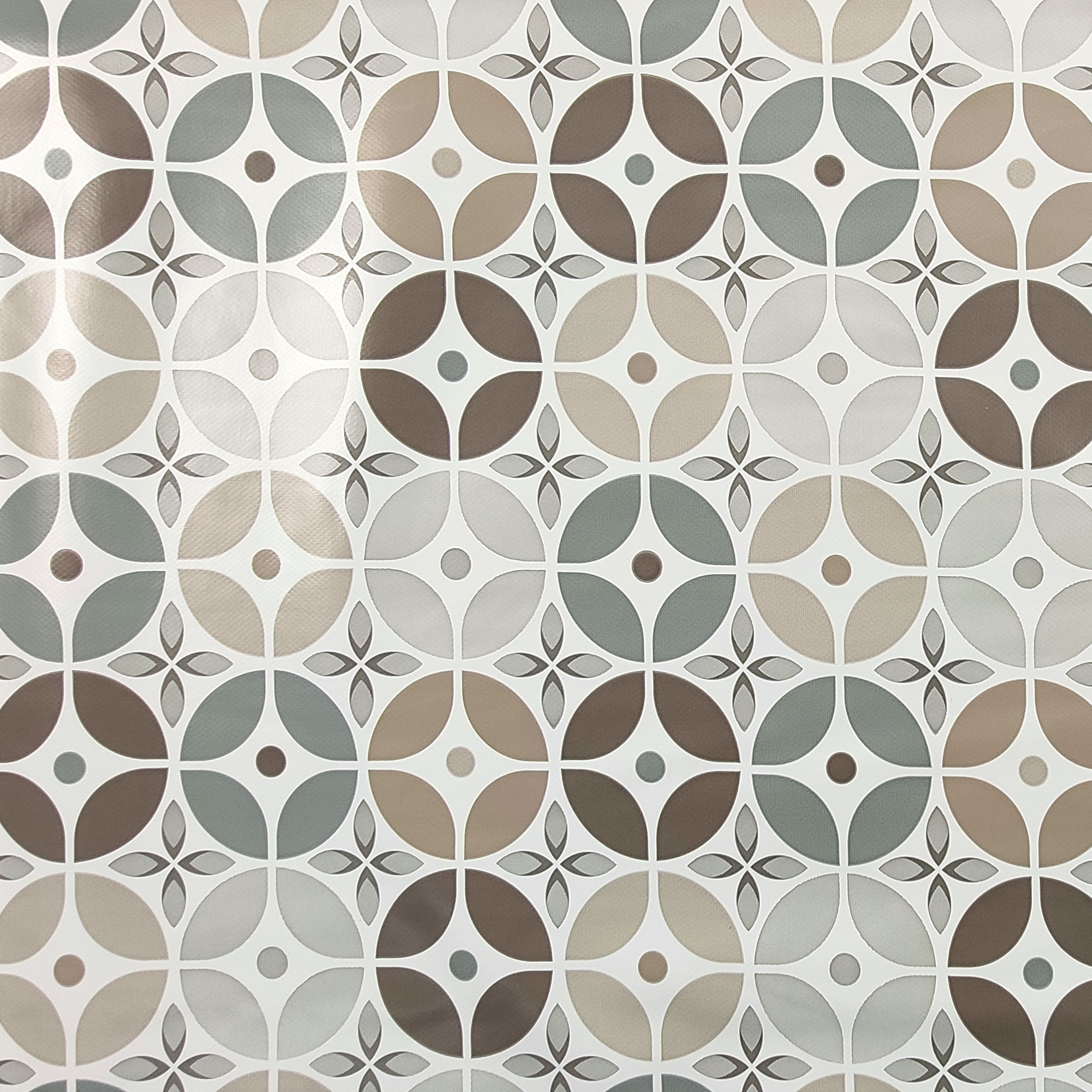 Tessuto Tovaglia Plastificata Fiori e Geometrie  Image