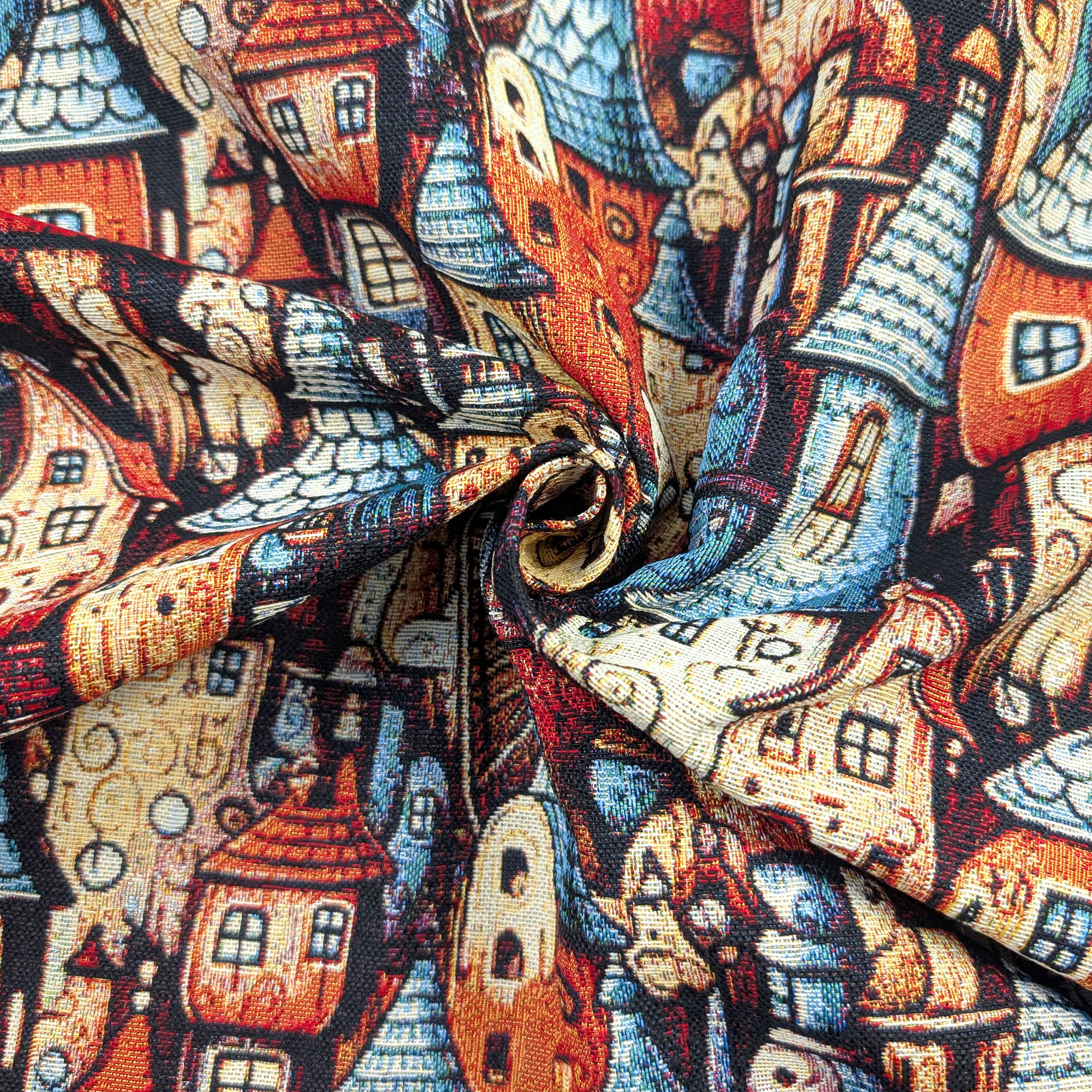 Tessuto Gobelin Città della Fantasia Image