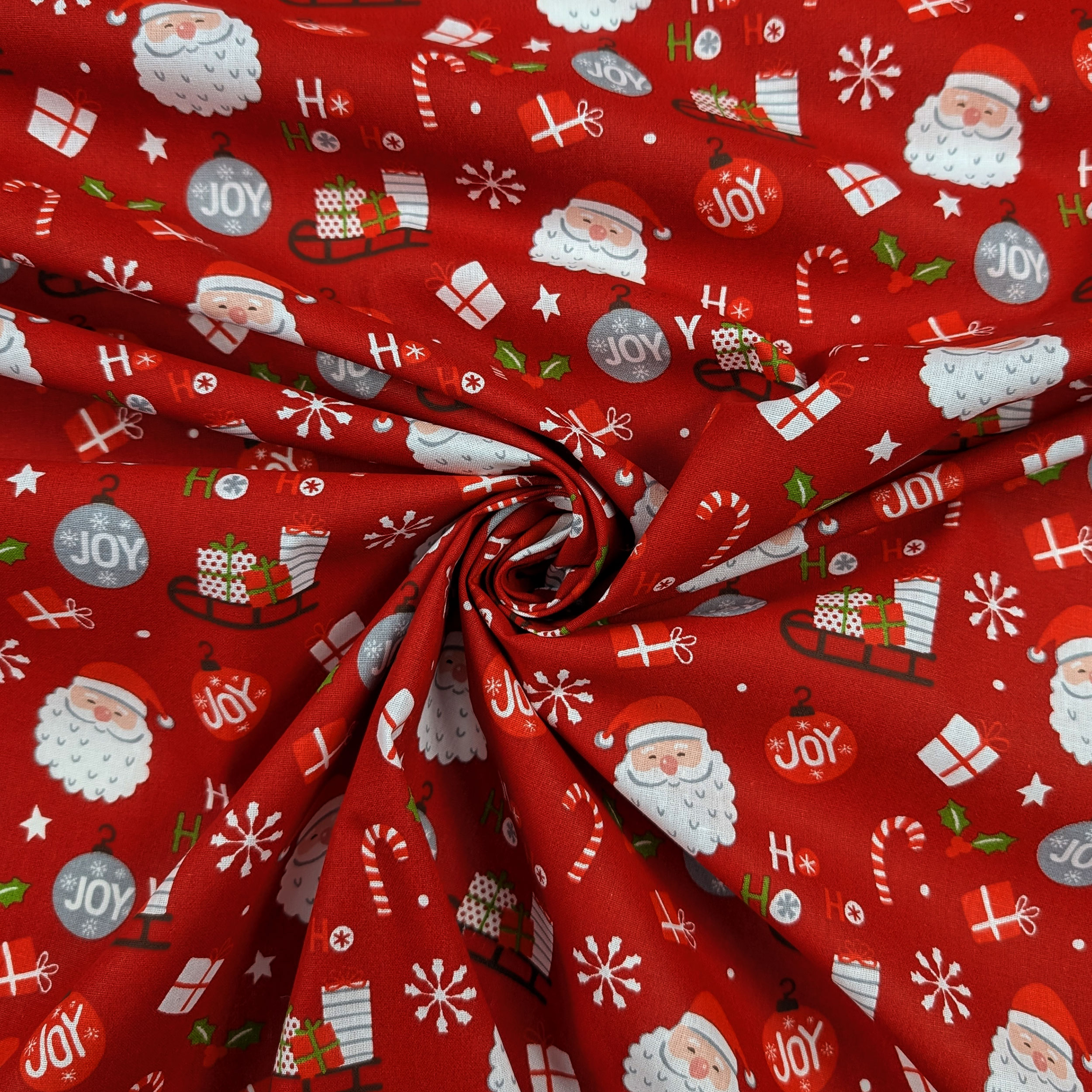 Cotone Natalizio Babbo Natale e Pacchetti Regalo Image