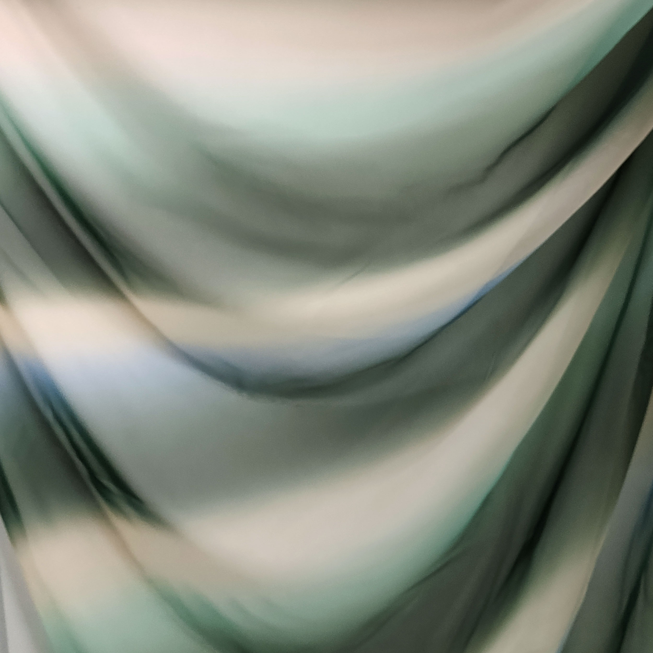 Tulle Elasticizzato Sfumato Toni Verdi