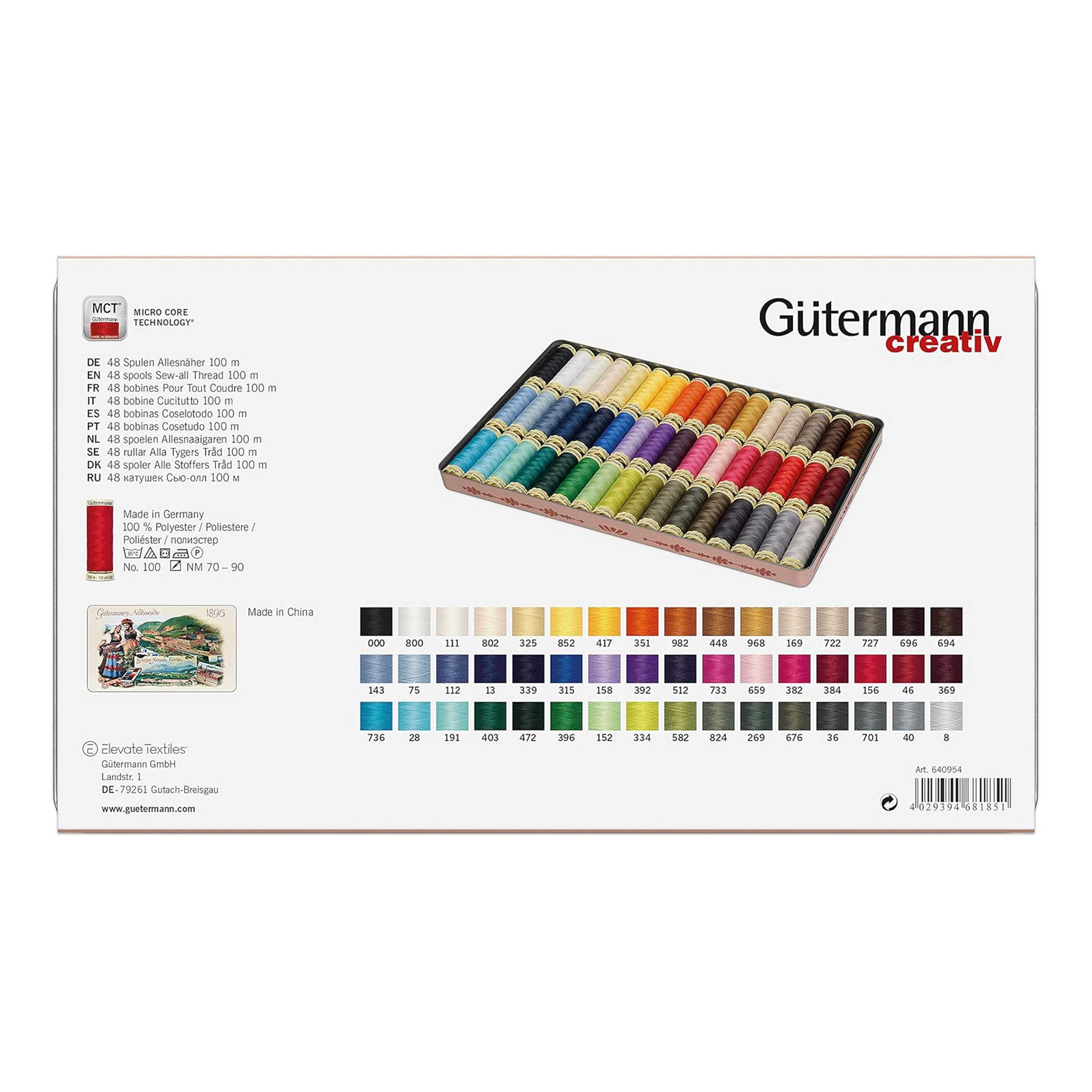 Gutermann Box Nostalgia 1895 Cucitutto 100 m Image