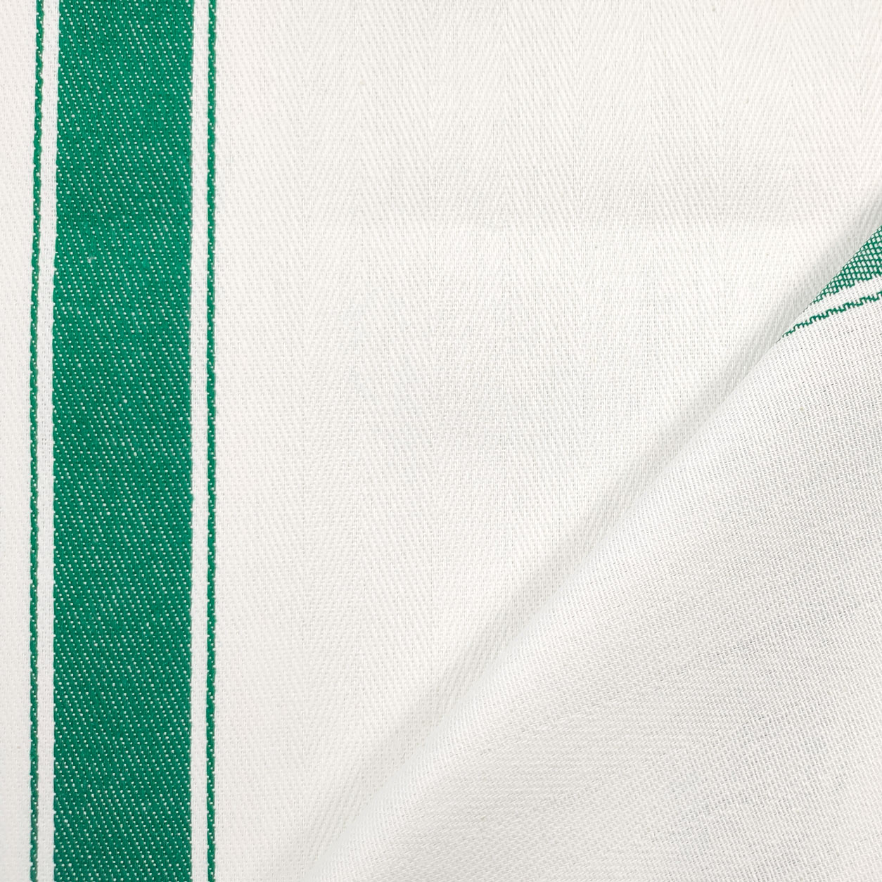 Tessuto per Strofinacci Doppio Bordo Largo Verde