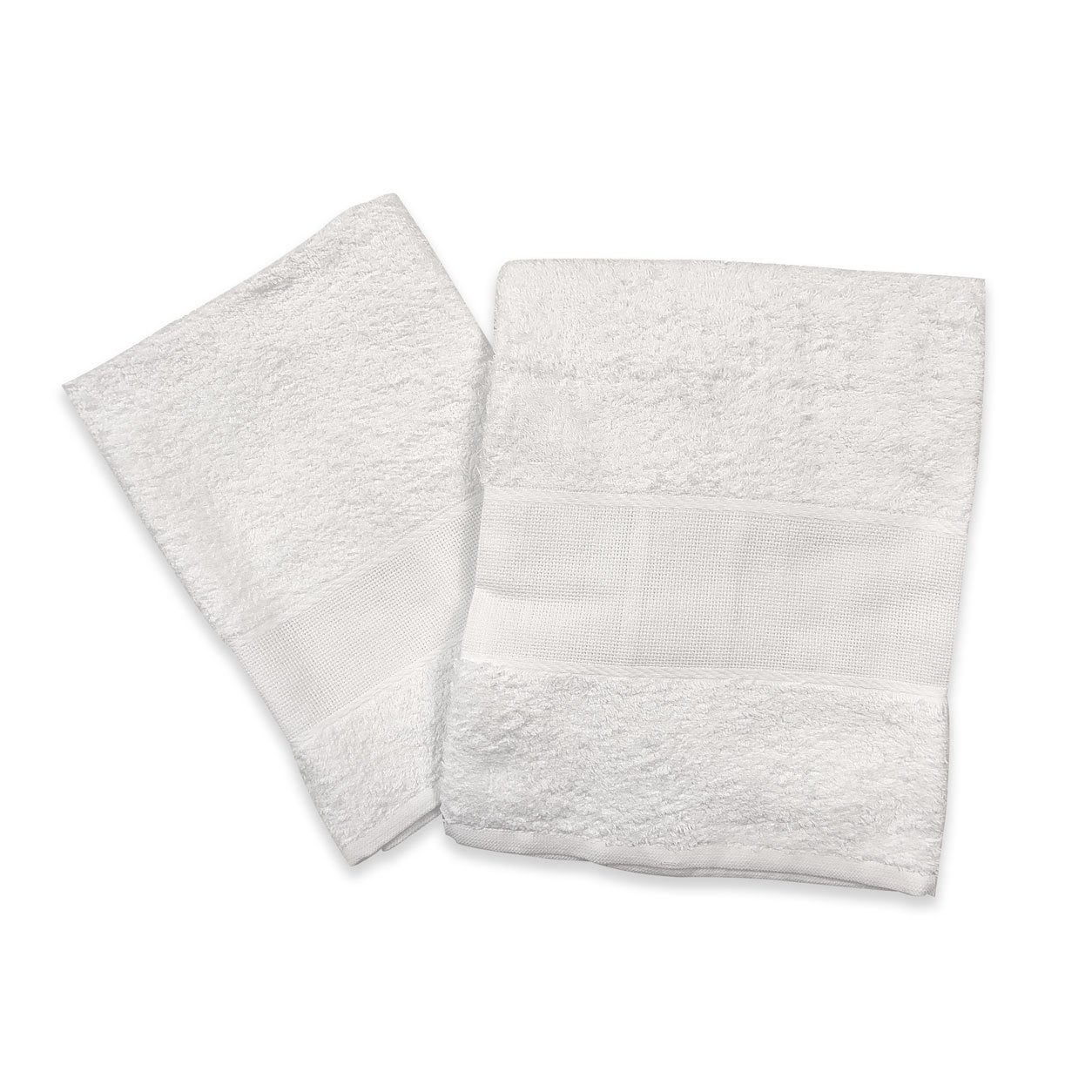 coppiola-di-asciugamani-bianchi