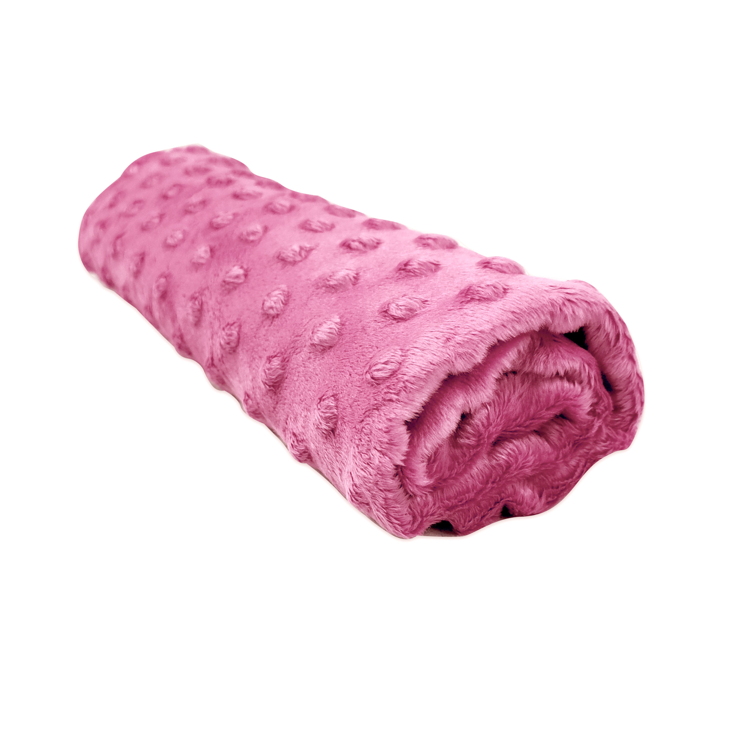 Ritaglio Minky Dots Peluche Fuxia 50 x 150 cm Image