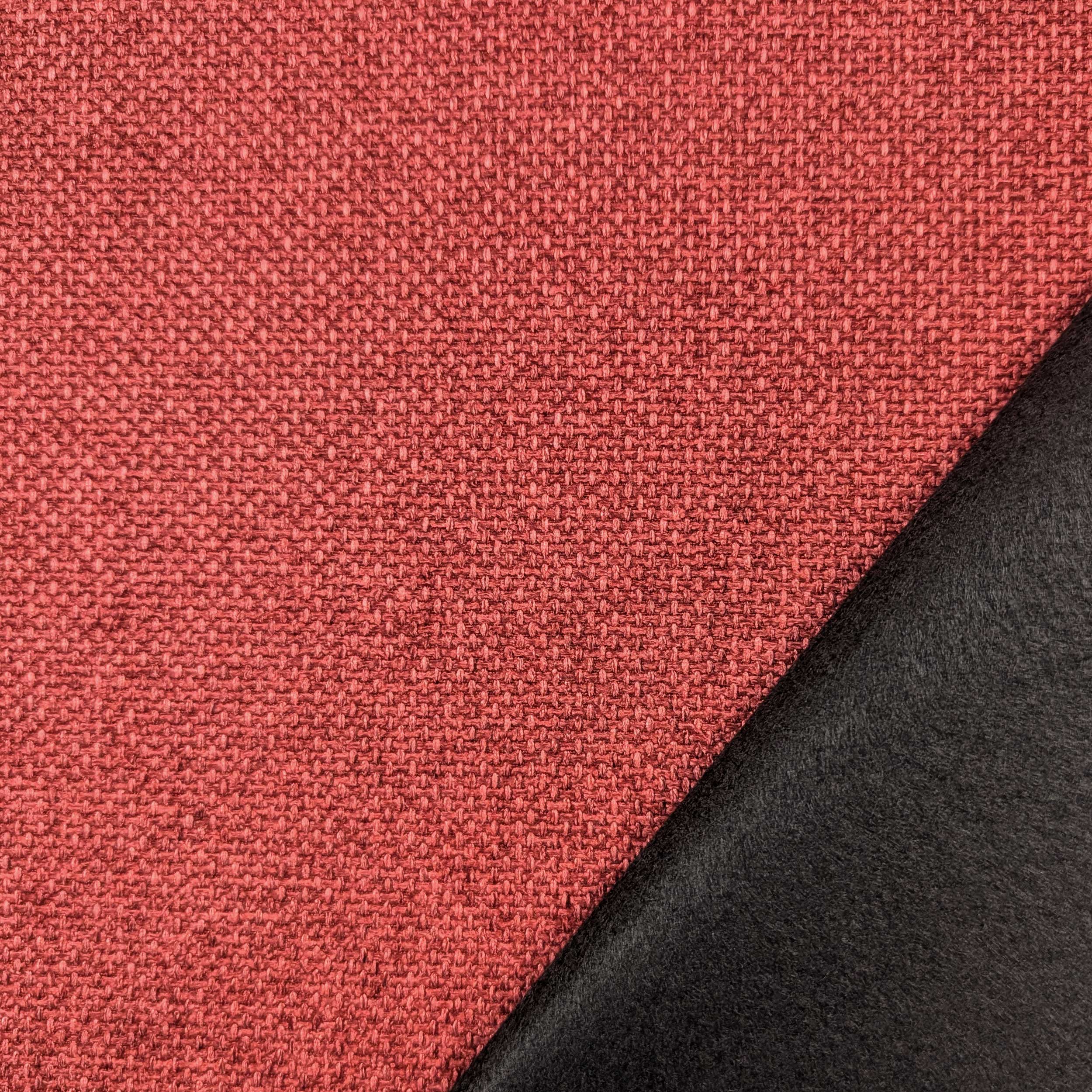 Tessuto Arredo Trama Melange Rosso Image