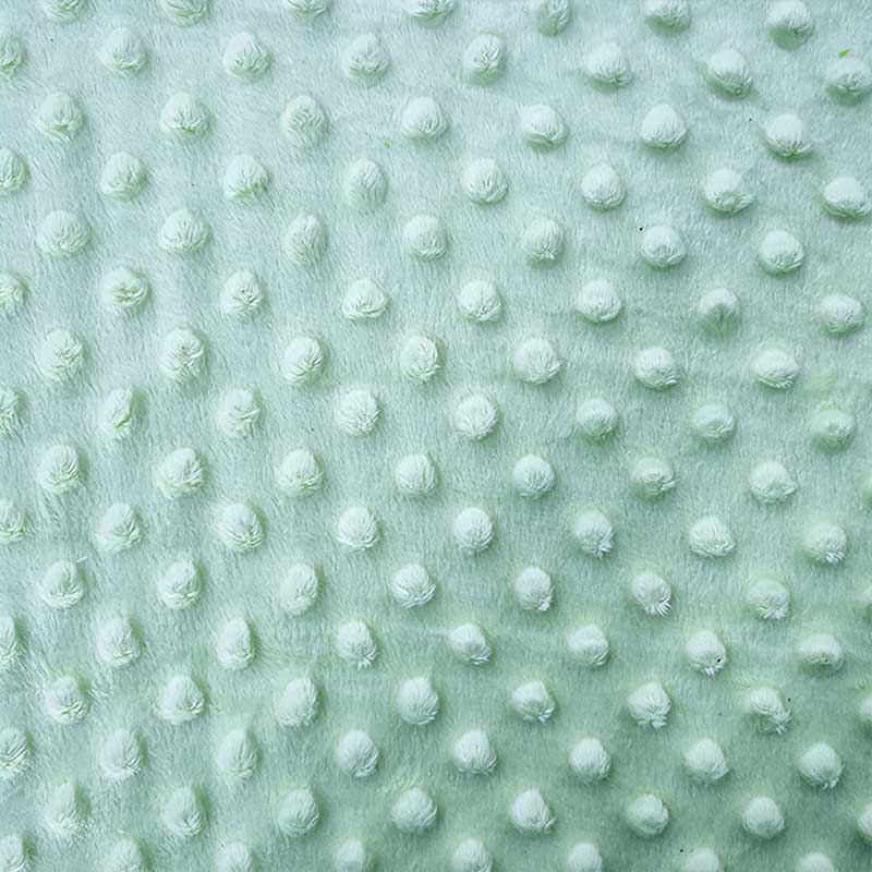Tessuto Minky Dots Lux Verdino 