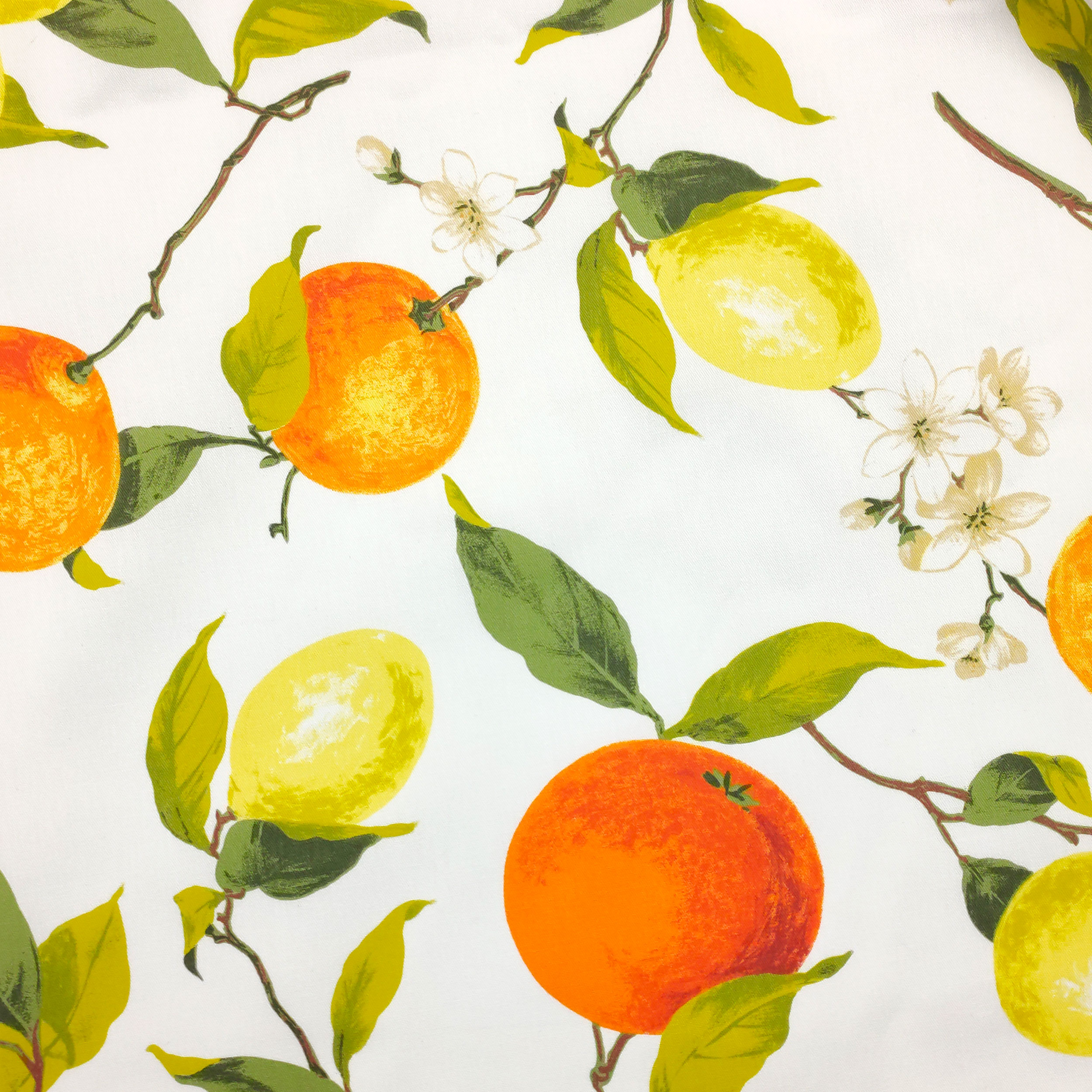 tessuto per tovaglia limoni e arance
