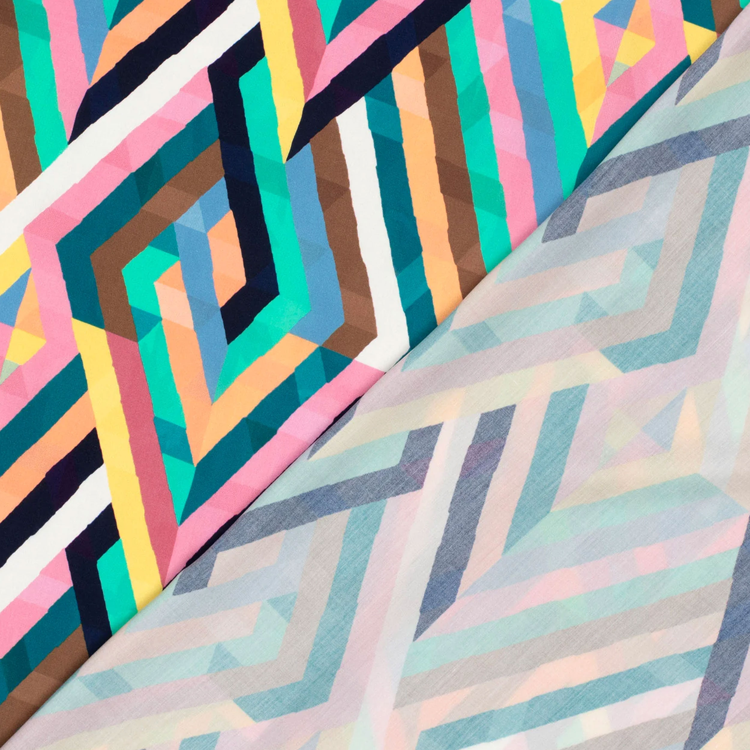 Viscosa Fantasia Geometrica Multicolor