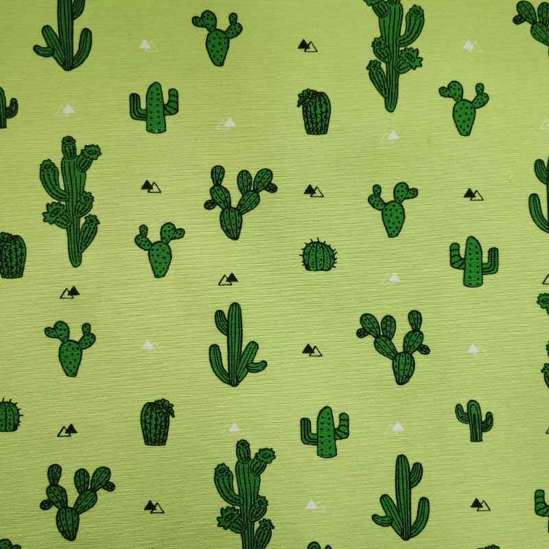 tessuto cotone arredo cactus