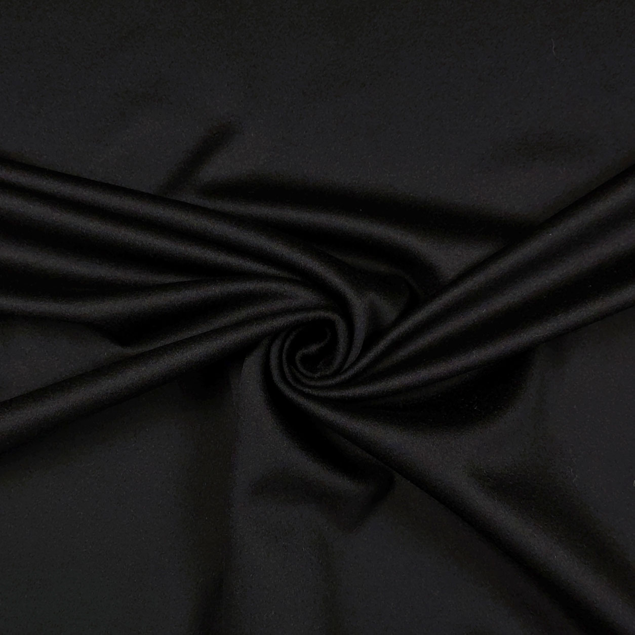 Tessuto cappotto alta moda di cachemire nero